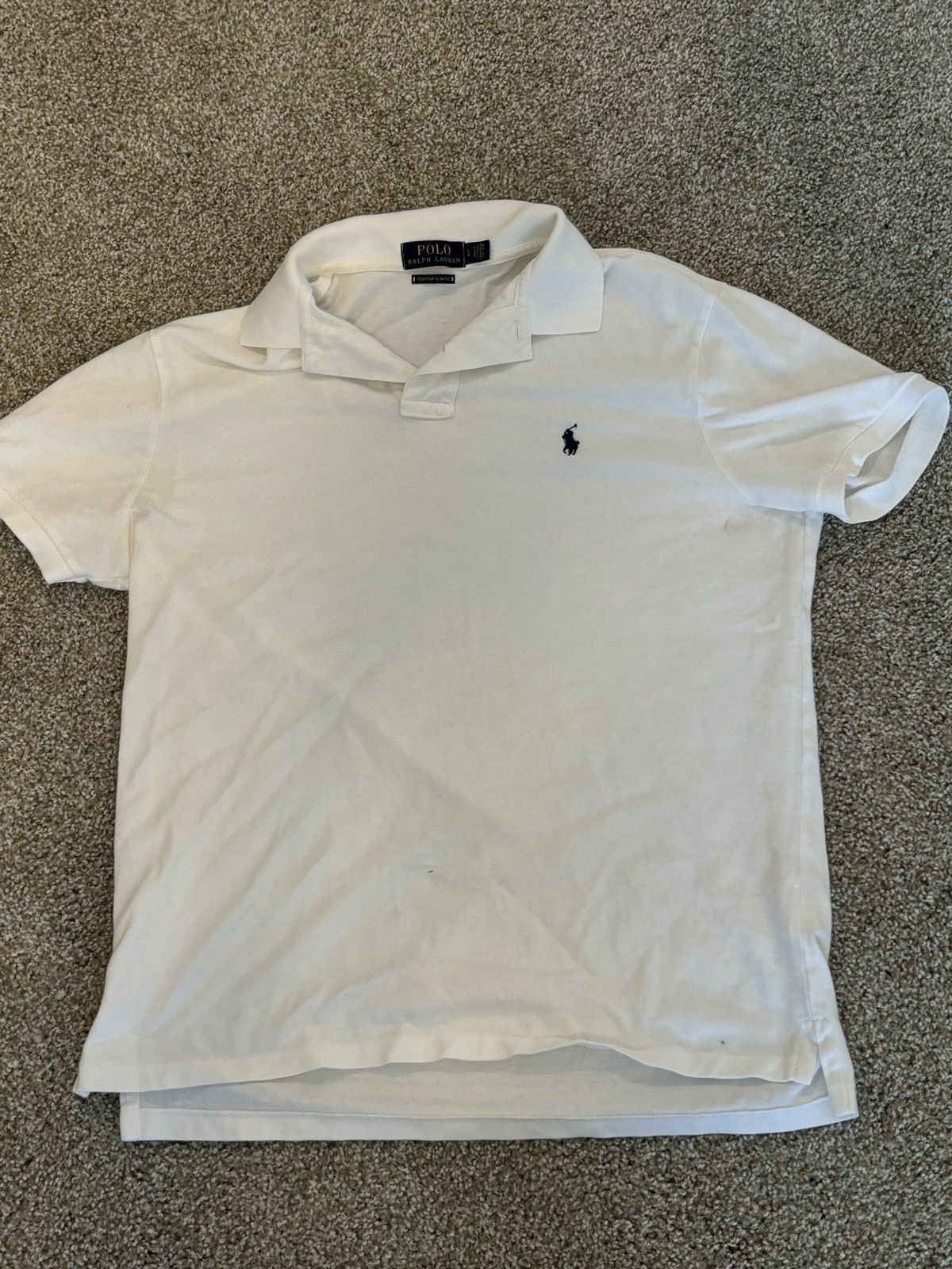 Designer × Polo Ralph Lauren × U.S. Polo Assn. White Ralph Lauren Polo Size US L / EU 52-54 / 3 - 1 Thumbnail