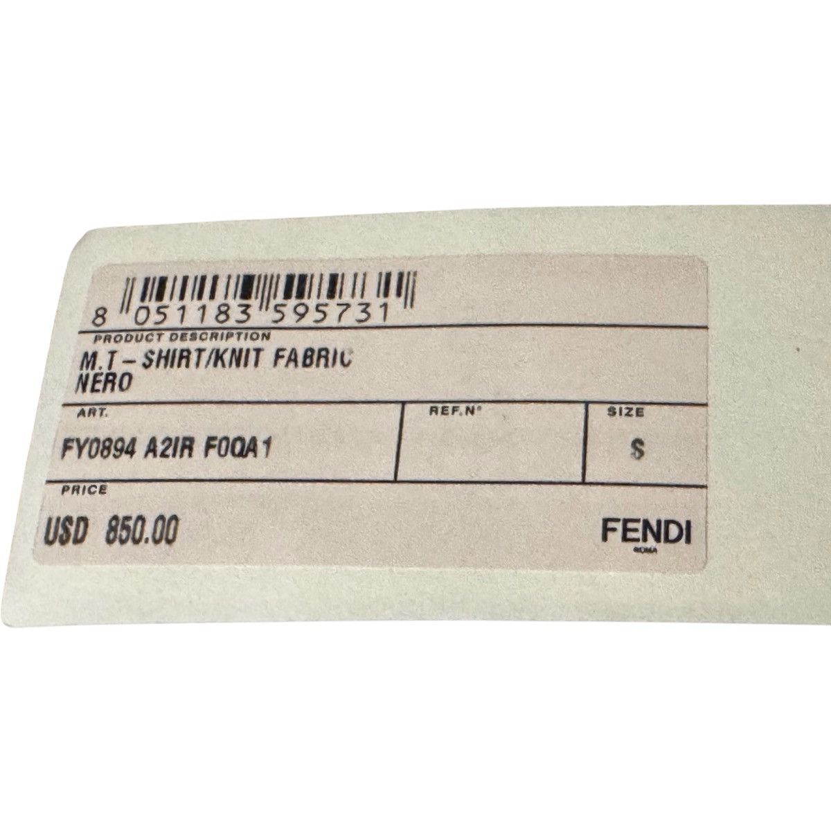 Fendi Fendi R I J.Goldstein FF Shiny Gold "Nero" T-Shirt — Size S Size US S / EU 44-46 / 1 - 9 Thumbnail