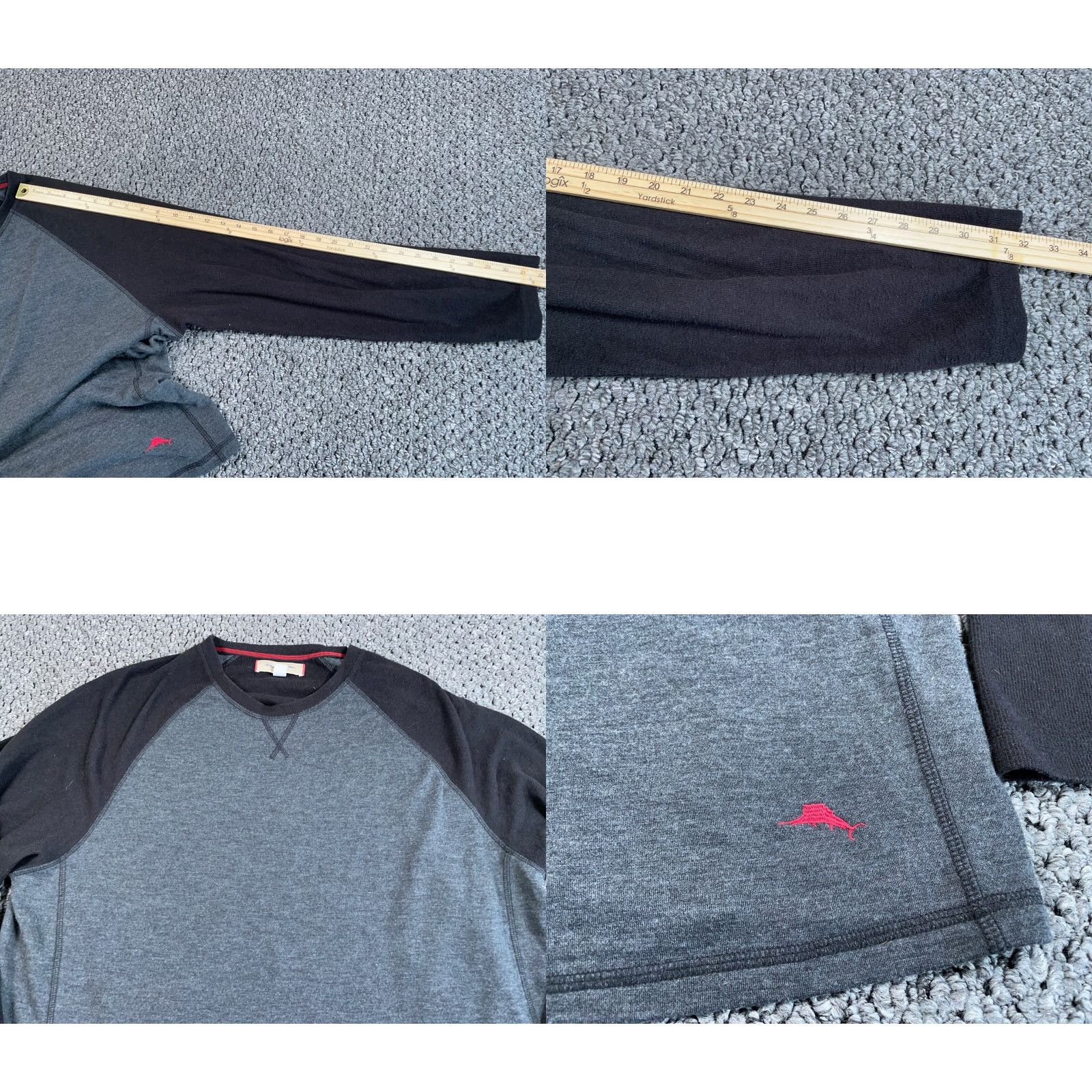 Tommy Bahama Tommy Bahama Sweater Adult 2XL Gray Crew Neck Long Sleeve Lightweight Pullover Solid Casual Size US XXL / EU 58 / 5 - 8 Thumbnail