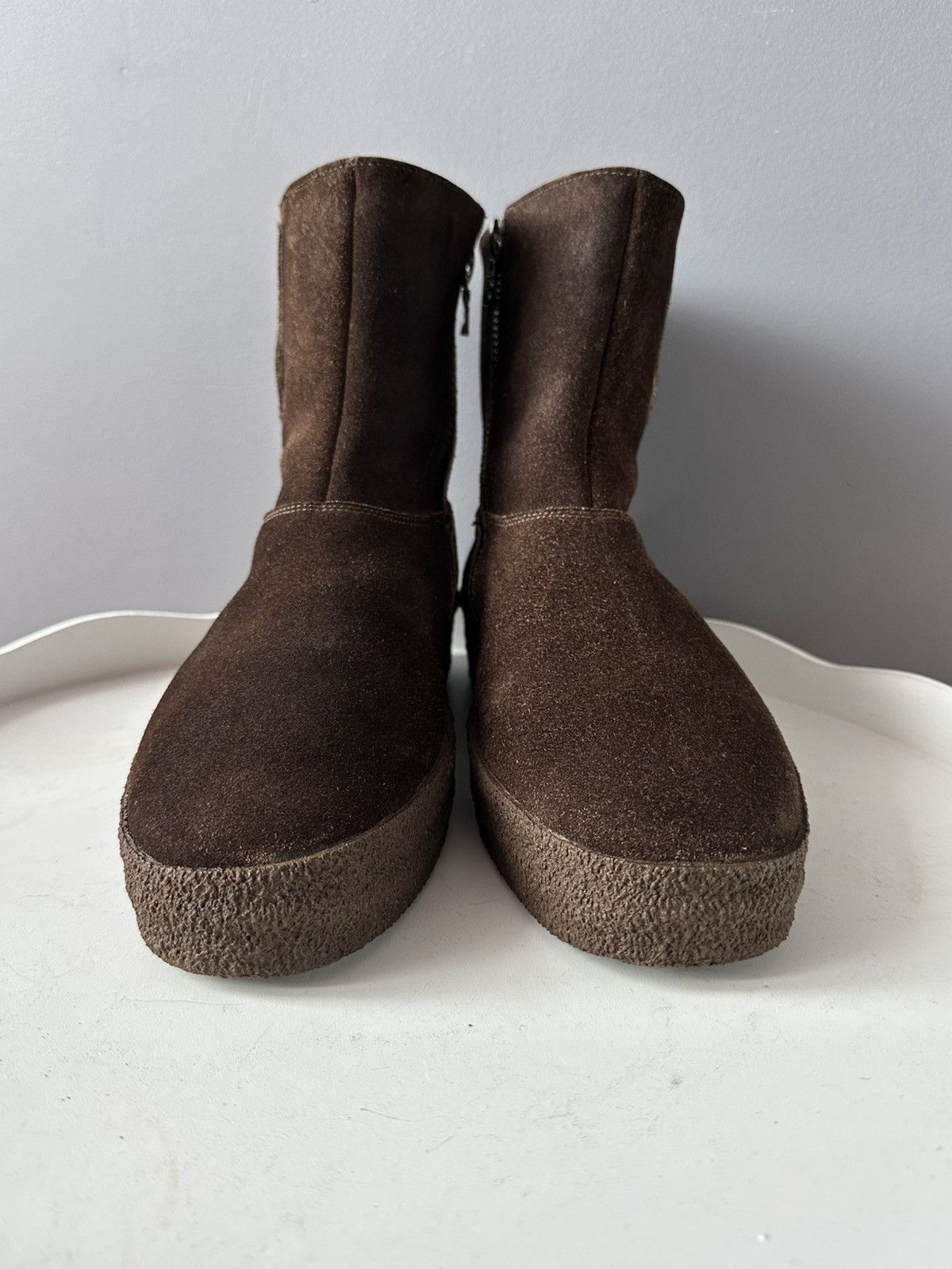 Bally Bally Suisse Shearling Fur Suede Brown Ankle boots shoes Size US 9 / EU 42 - 12 Thumbnail