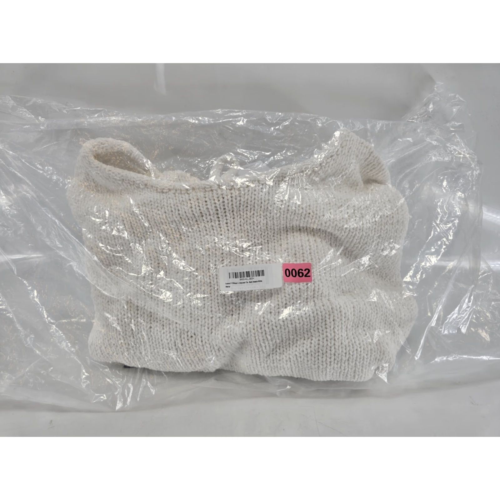Forever 21 Forever 21 Women's Sweater Crossover Tie-Back White Large- Knit - NEW Size L / US 10 / IT 46 - 7 Thumbnail