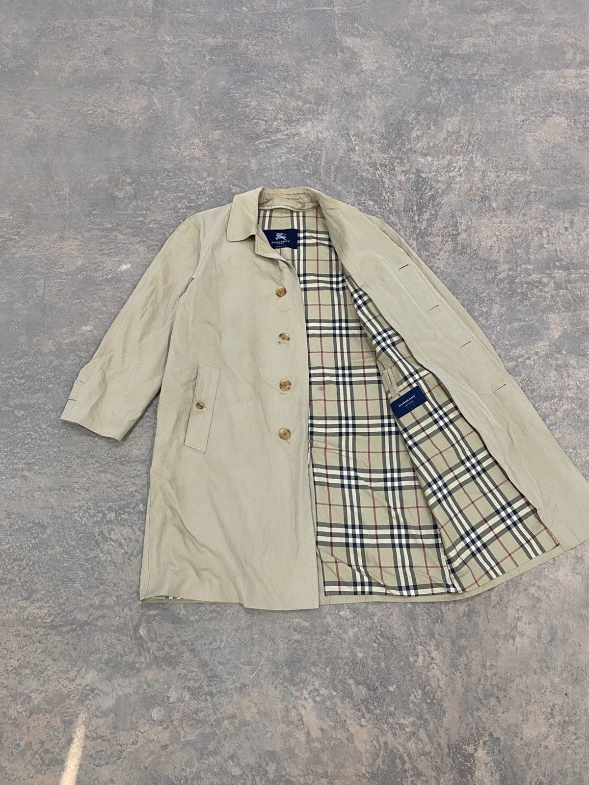 Burberry Burberry Nova Check Long Coat Winter Jacket 90s Size US L / EU 52-54 / 3 - 1 Thumbnail