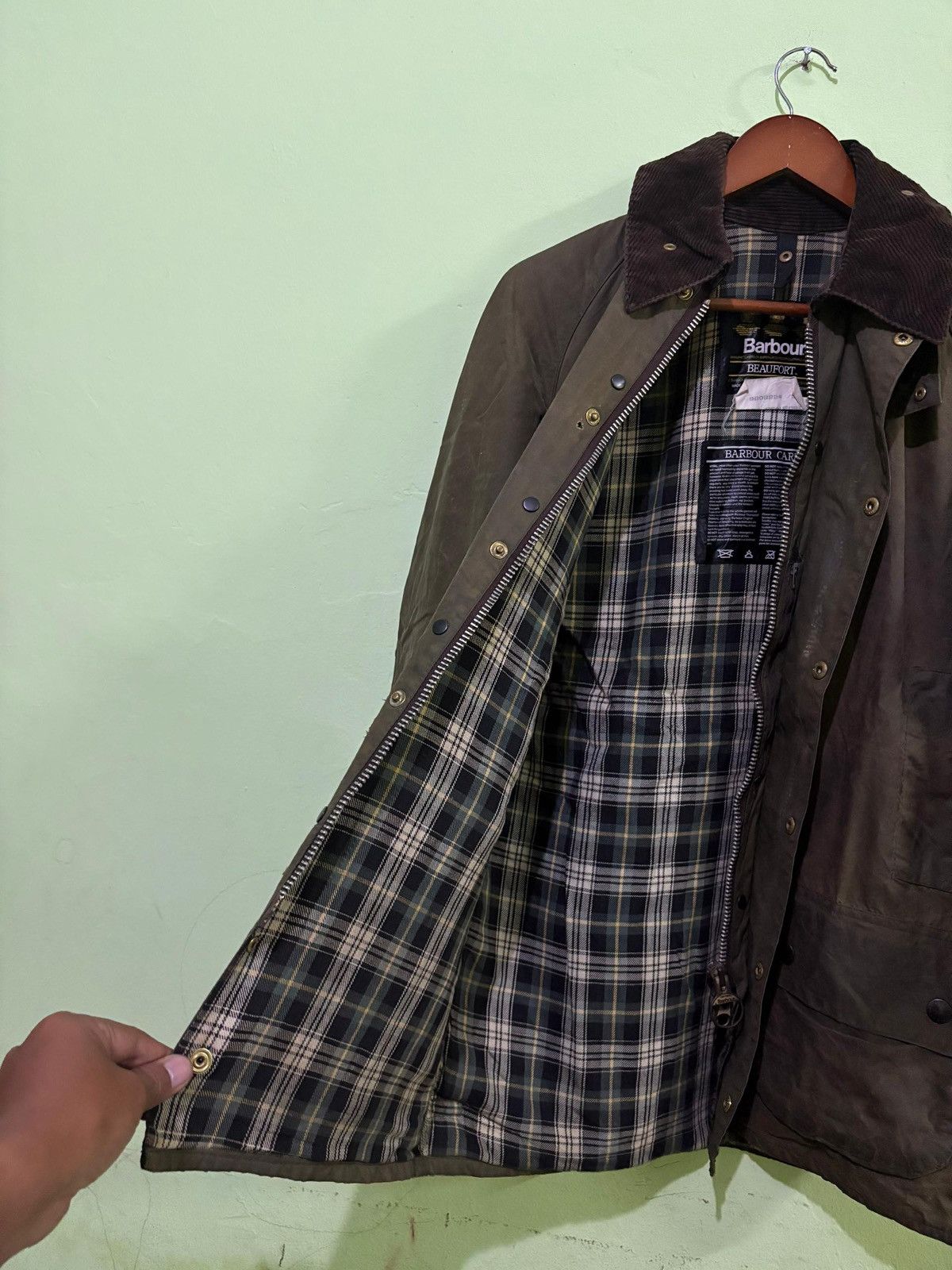 Barbour VTG Barbour Beaufort Waxed Hunting Jacket Design Size US M / EU 48-50 / 2 - 4 Thumbnail