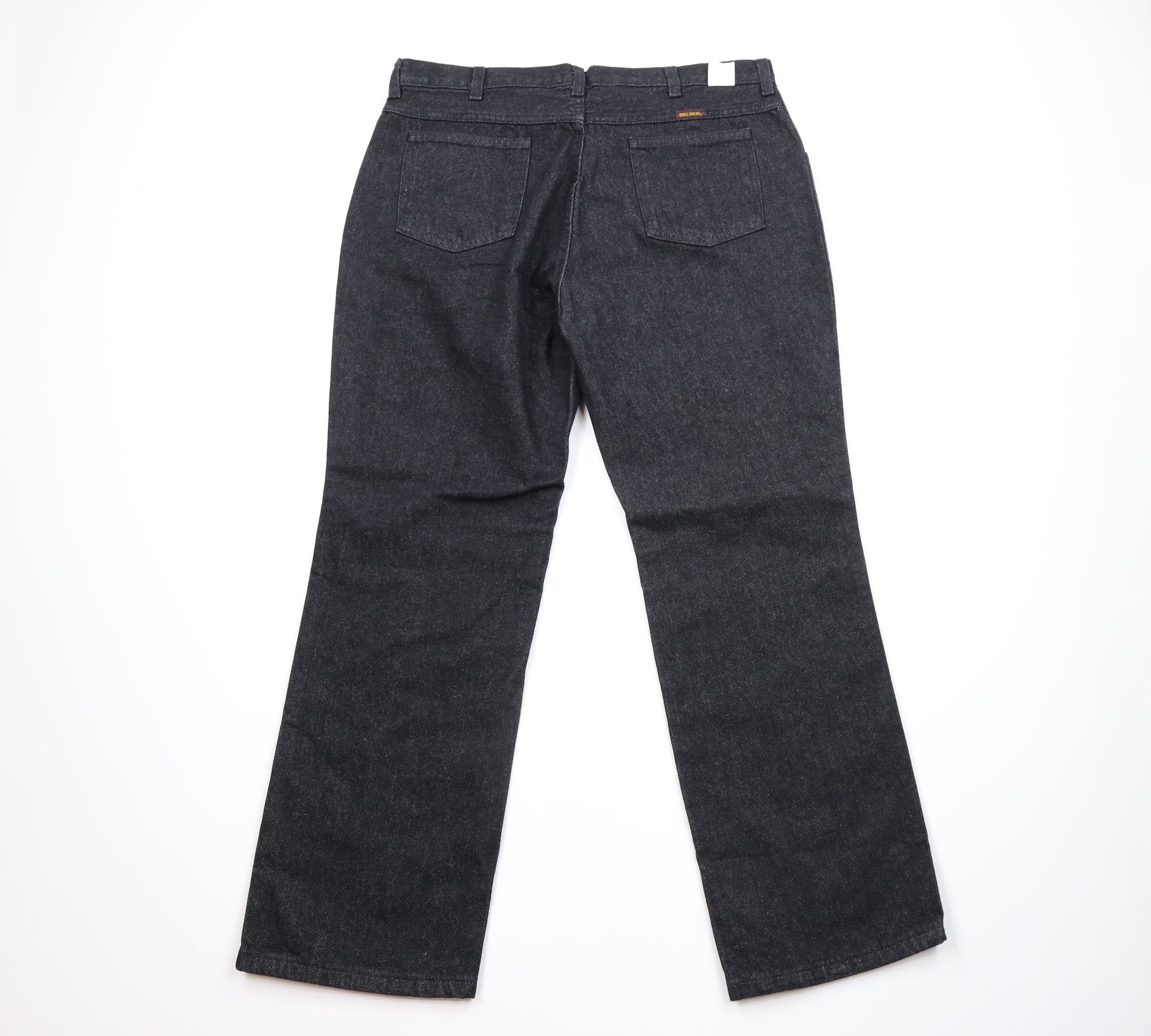 Vintage Vintage 90s Big Ben Wide Leg Denim Jeans Black Cotton Size US 38 / EU 54 - 7 Thumbnail
