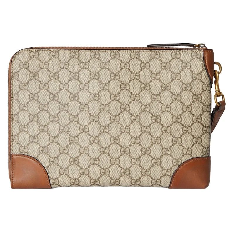 Gucci GUCCI GG Small Beige/Brown Business Case New/Auth Size ONE SIZE - 3 Thumbnail