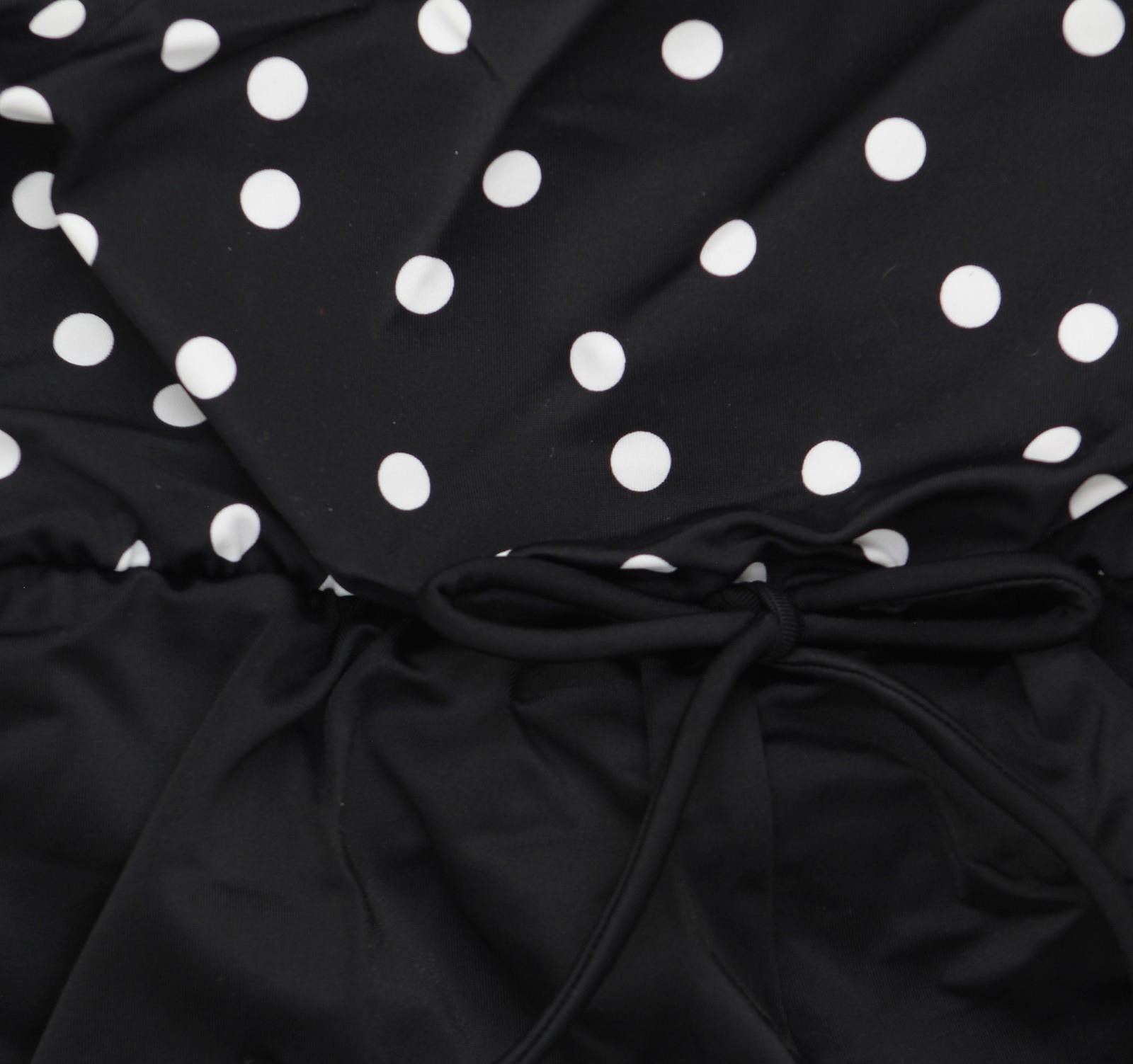 Other Nwt Swim Solutions Dot One Piece Swimsuit Black / White 10 Size ONE SIZE - 6 Thumbnail