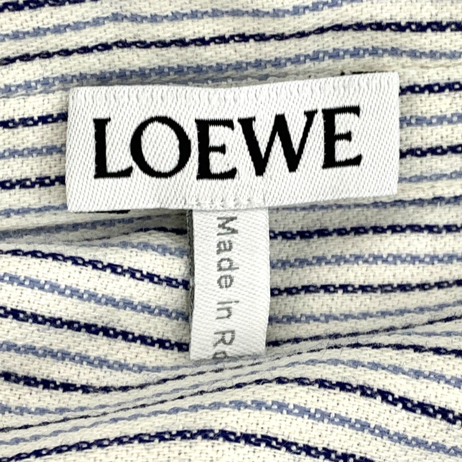 Loewe Loewe Striped Wool Hooded Shirt (M) Size US M / EU 48-50 / 2 - 2 Thumbnail