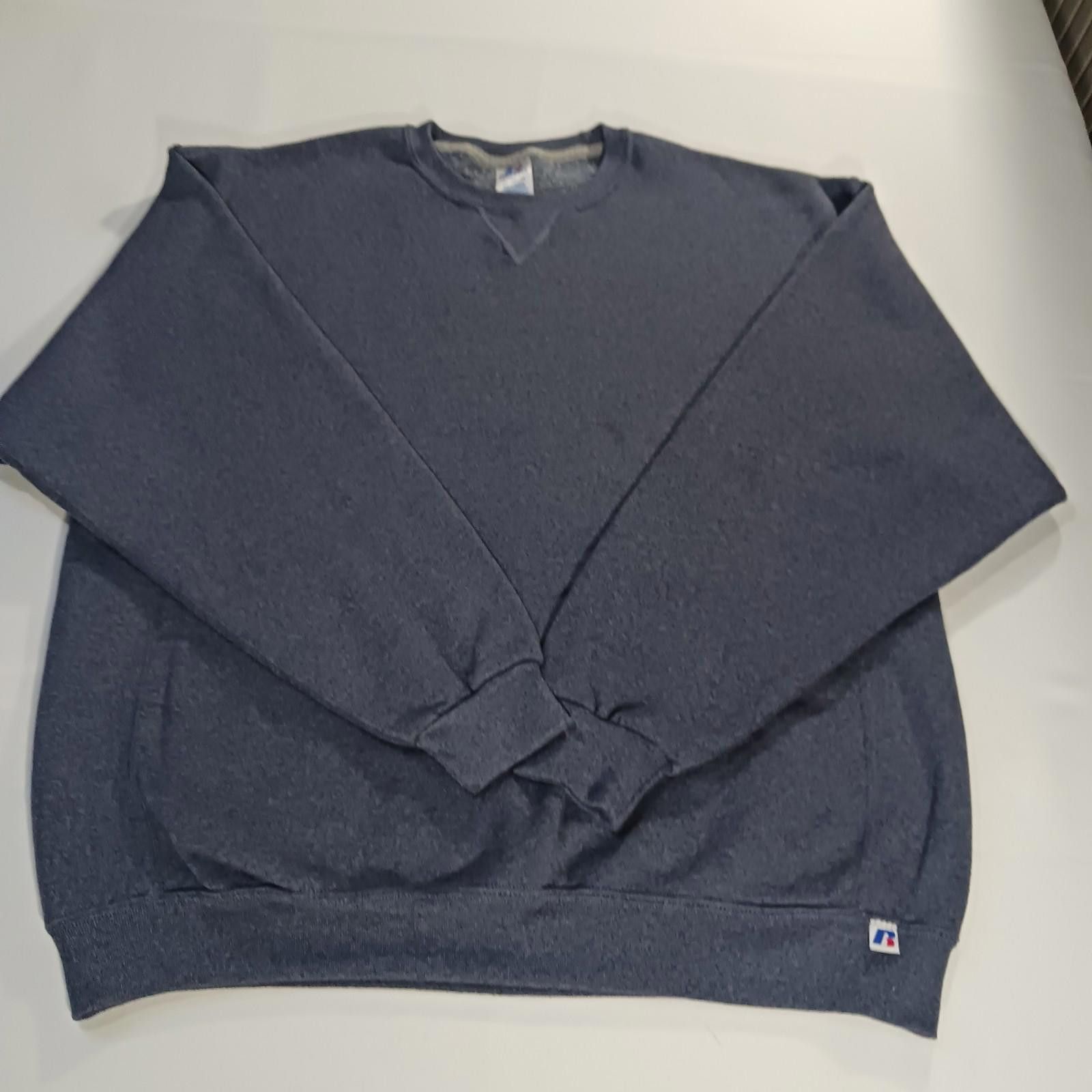Russell Athletic Russell Athletic Men's Cotton Bluish Gray Sweatshirt XL Size US XL / EU 56 / 4 - 1 Thumbnail