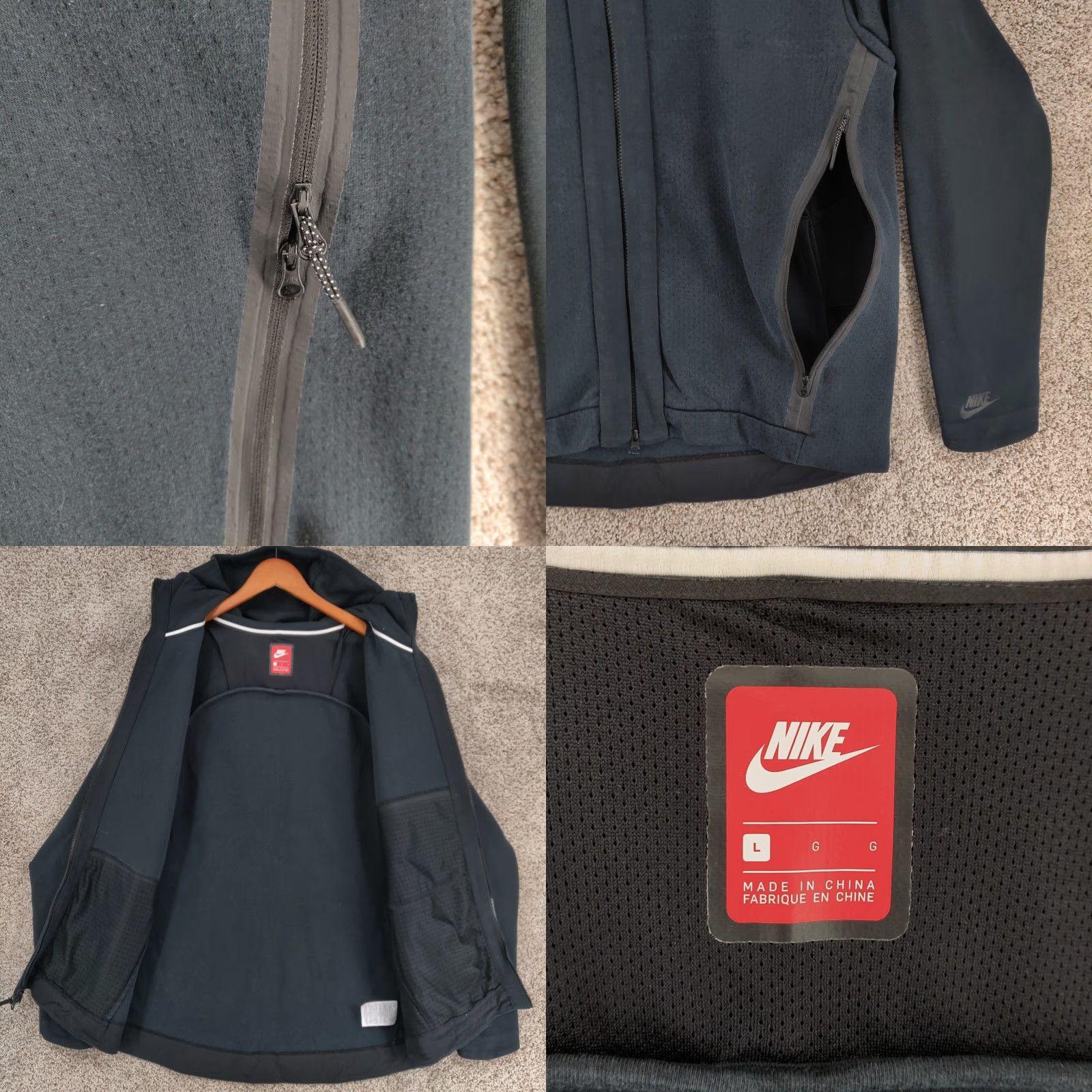 Nike Nike Sportswear Hoodie Mens Large Black Full Zip Scuba Hood 832112 Size US L / EU 52-54 / 3 - 8 Thumbnail