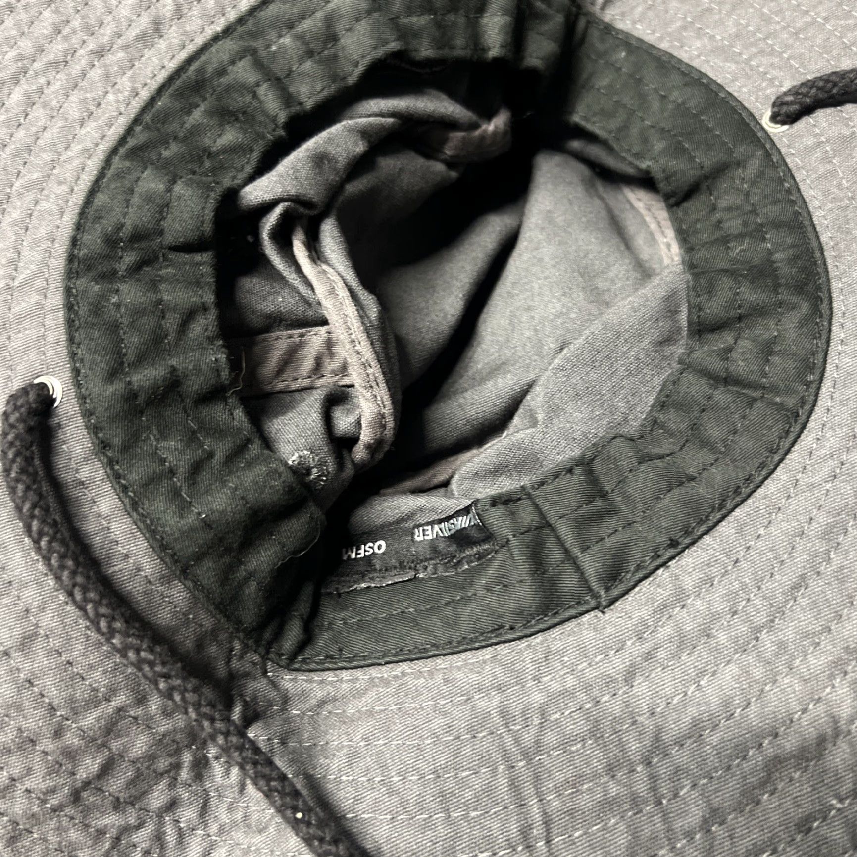 Quiksilver Quiksilver Bucket Hat Mens OSFA Gray Adjustable Breathable Outdoor Cap Sun Cover Cap Size ONE SIZE - 2 Thumbnail