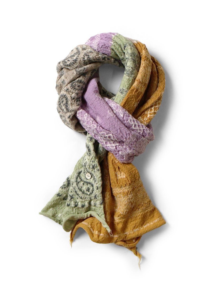 Kapital Kapital Wool Pastel Bandana HAPPY Scarf Size ONE SIZE - 1 Thumbnail