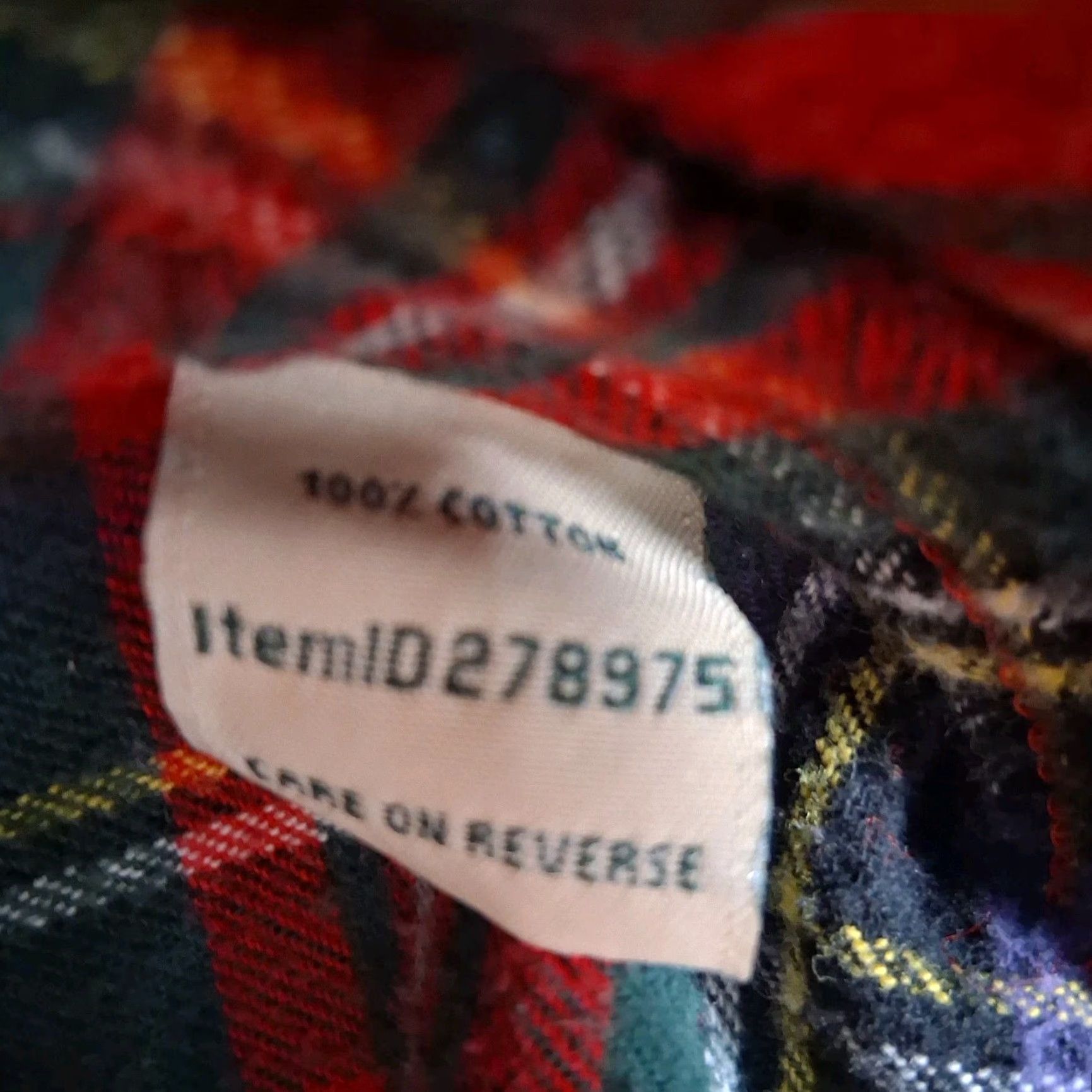 Vintage LL Bean Flannel Shirt Women Plus Size 1X Red Scotch Plaid Royal Stewart Tartan Size XL / US 12-14 / IT 48-50 - 4 Thumbnail
