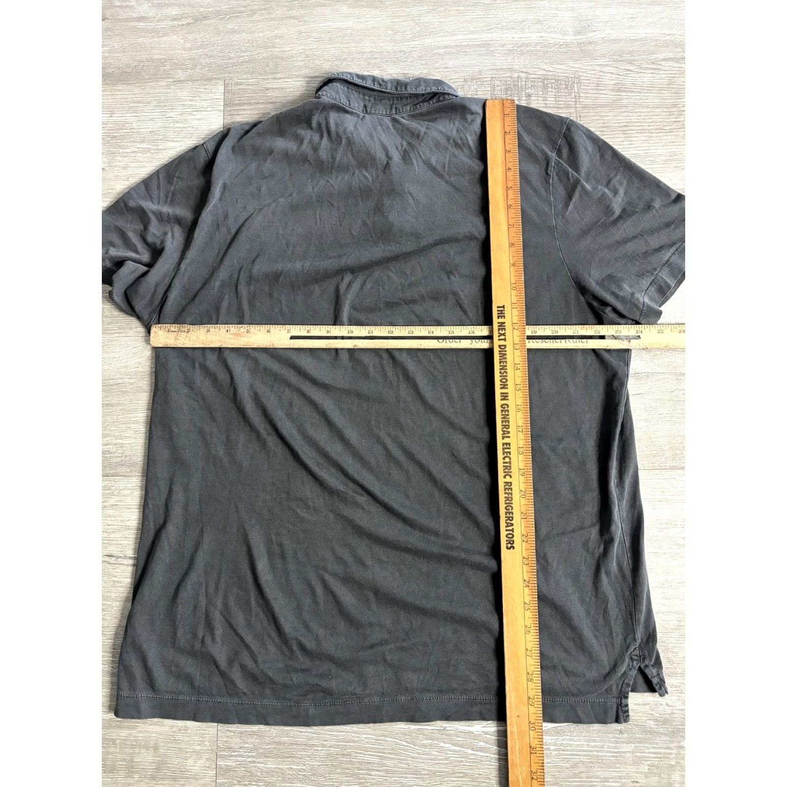 James Perse James Perse Polo Shirt Mens XL Gray Standard Jersey Cotton Short Sleeve USA Size US XL / EU 56 / 4 - 3 Thumbnail