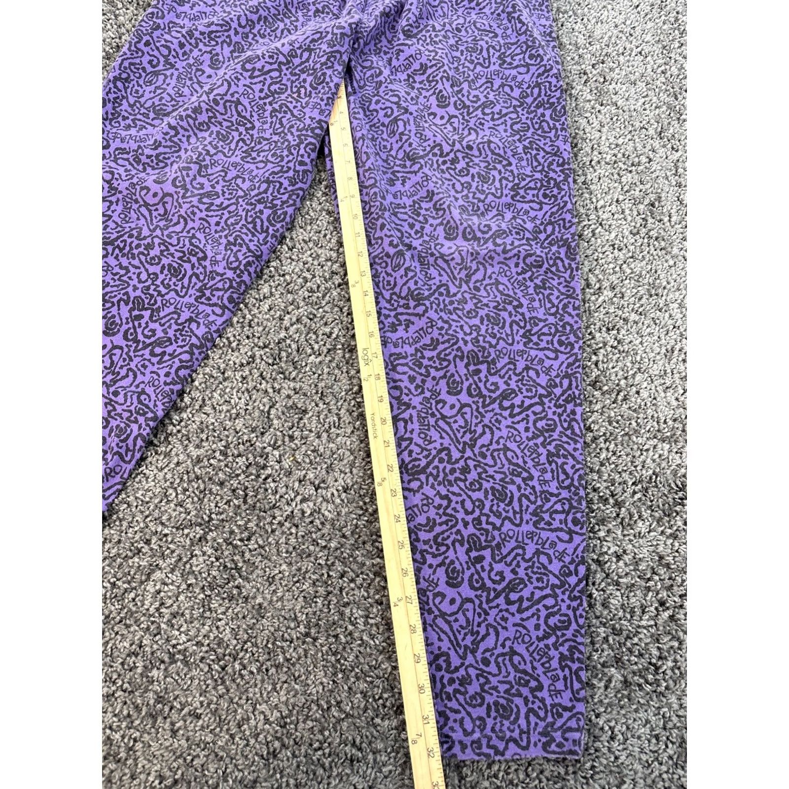 Vintage VINTAGE Blade Gear Pants Women L Purple Tapered High Rise Pleat & Taper All Over 80s High Rise Womens (Inseam 32) Size 36" / US 14 / IT 50 - 2 Thumbnail