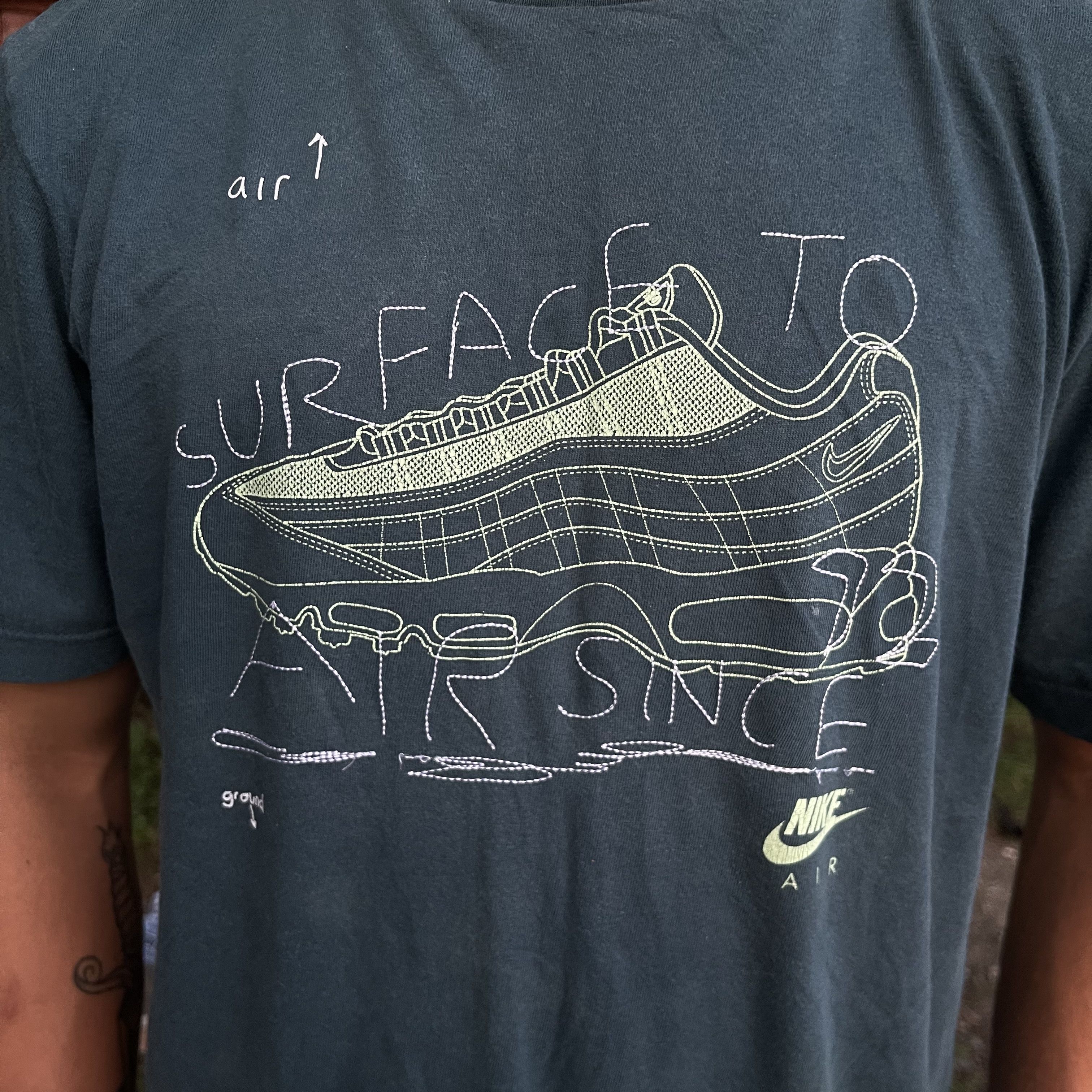Nike × Vintage Nike vintage T-shirt Size US L / EU 52-54 / 3 - 3 Thumbnail