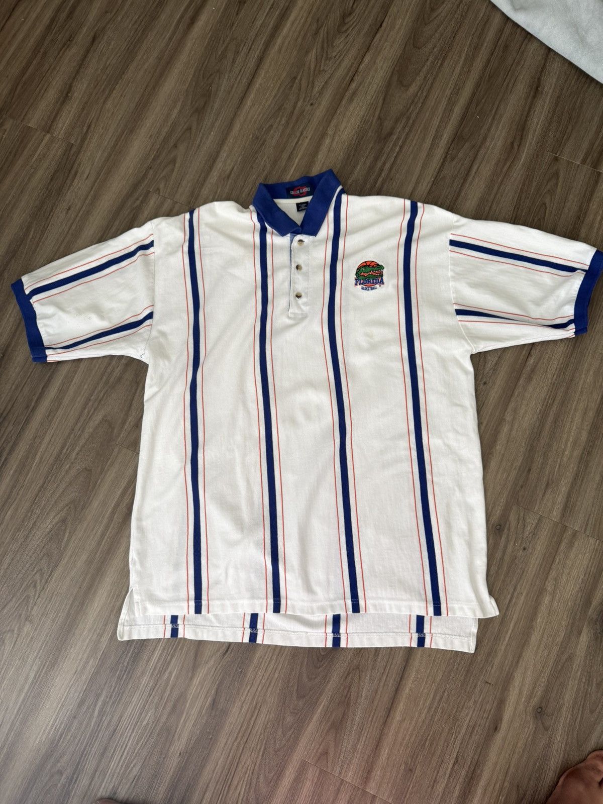 Other Vintage 90s Y2K University of Florida striped polo Size US XXL / EU 58 / 5 - 1 Thumbnail