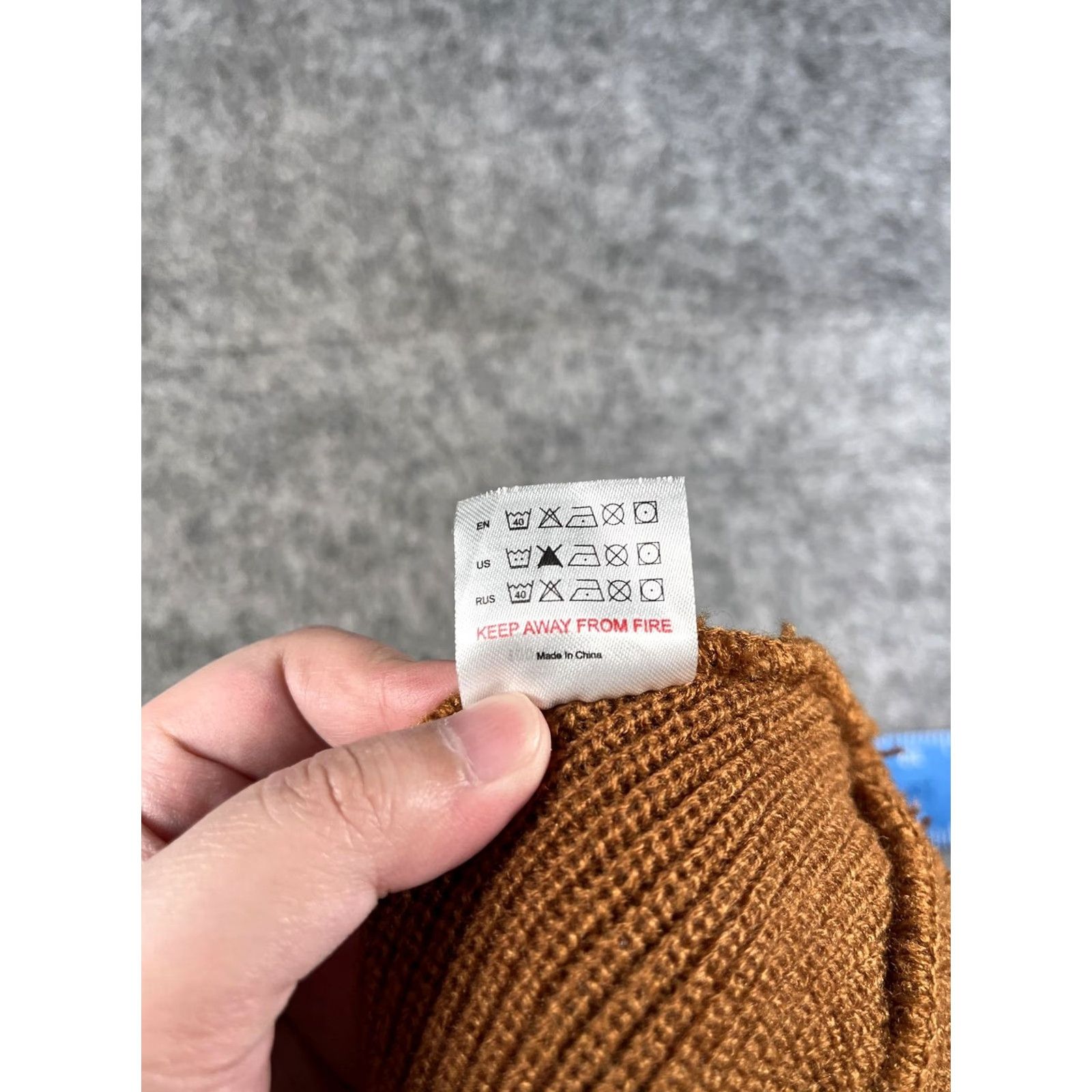 Vintage CAMPTRACE Beanie Mens One Size Brown Knit Cuffed Stretch Winter Casual Hat Size ONE SIZE - 8 Thumbnail