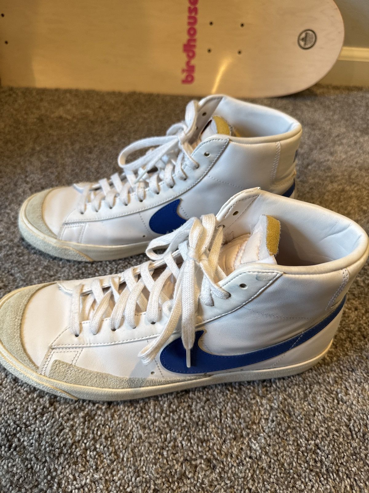 Nike Nearly new Nike blazers 77 blue swoosh Size US 10 / EU 43 - 6 Thumbnail