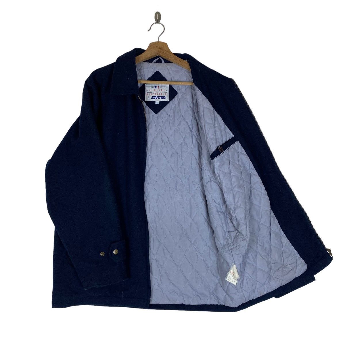 Starter ✨Vintage 90's New York Yenkees by Starter wool zipper jacket Size US M / EU 48-50 / 2 - 13 Thumbnail