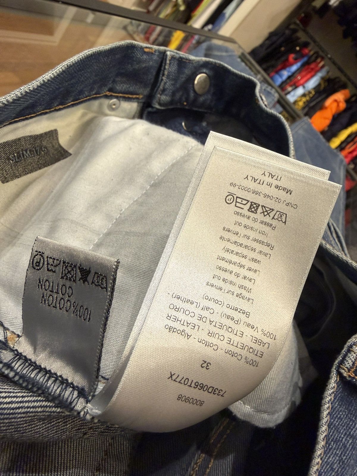 Dior Dior Bee Detail Slim Denim Jeans Size US 32 / EU 48 - 7 Thumbnail