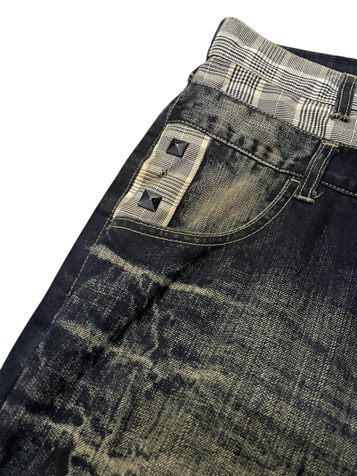 PPFM PPFM Booze & Pills & Powders Double Waist Mud Wash Jeans Size US 32 / EU 48 - 14 Thumbnail