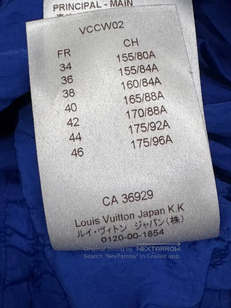 Louis Vuitton Louis Vuitton Blue presbyopic drawstring zip jacket Size XS / US 0-2 / IT 36-38 - 8 Thumbnail