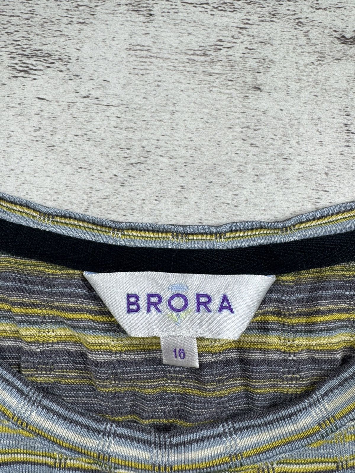 Vintage BRORA Viscose Striped 16 Size Longsleeve Pullover Sweatshirt Size XXL / US 16-18 / IT 52-54 - 11 Thumbnail