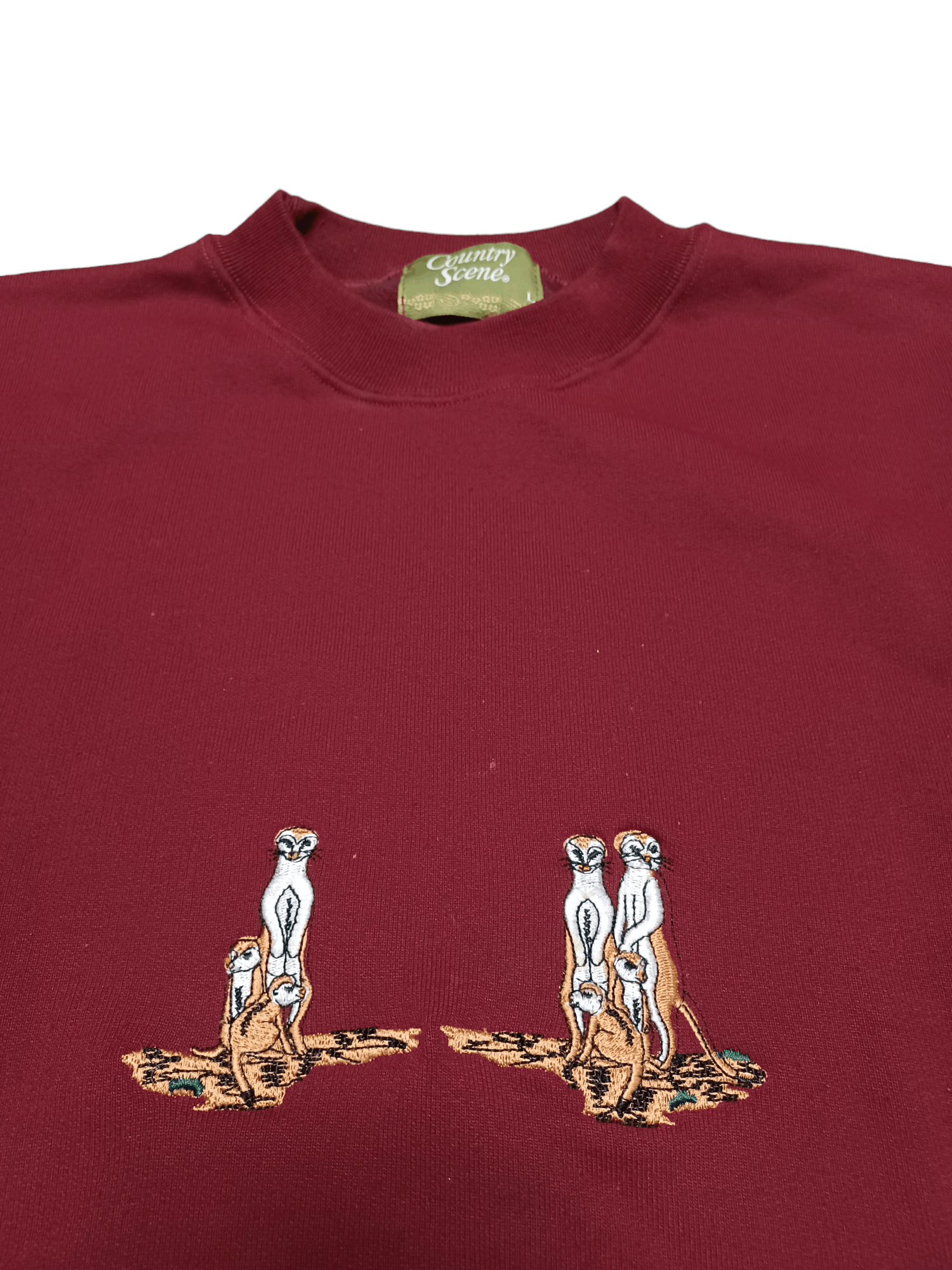 Other MEERKATS VINTAGE EARLY 90S OR 80S COUNTRY SCENE SWEATSHIRT Size US L / EU 52-54 / 3 - 2 Thumbnail