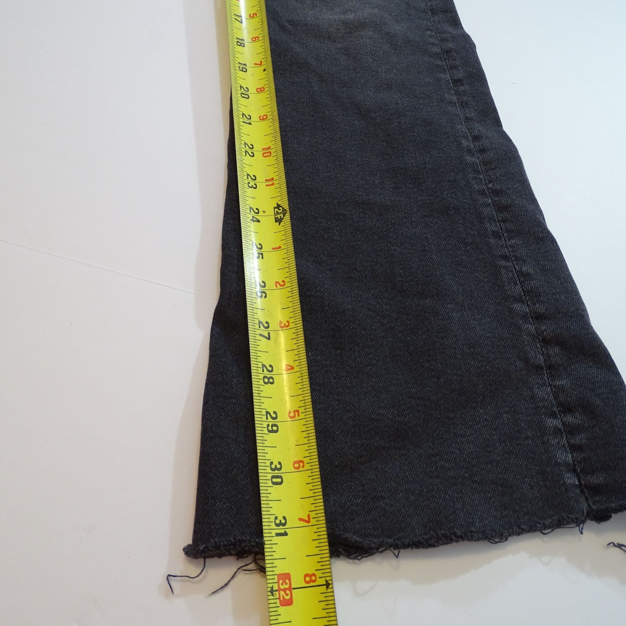 Zara Zara Black Washed Boot Flare Jeans Women Size 8 High Rise Size 30" / US 8 / IT 44 - 9 Thumbnail