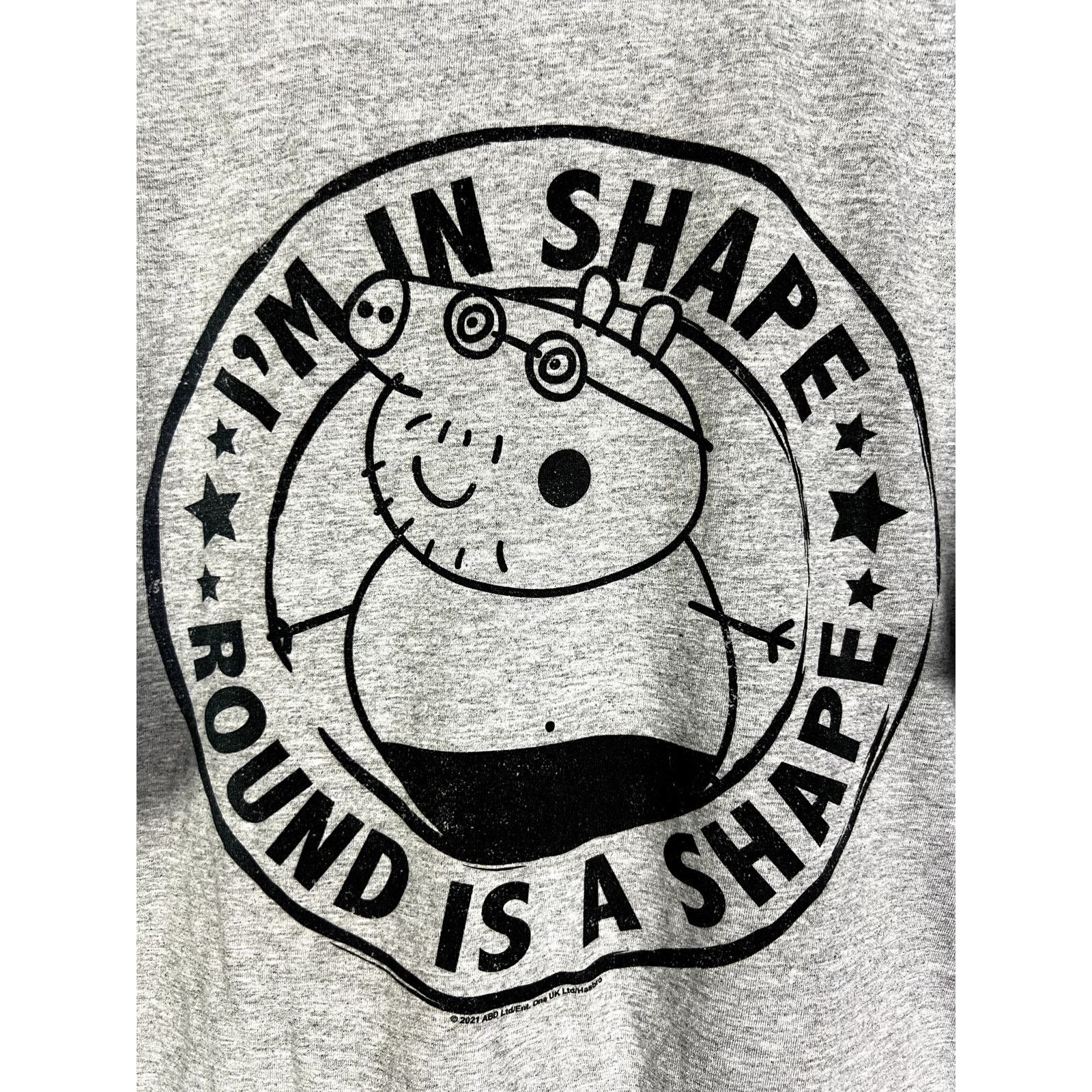 Gildan Men's Peppa the Pig Daddy Pig Round is A Shape T-Shirt - LT Size US L / EU 52-54 / 3 - 2 Thumbnail