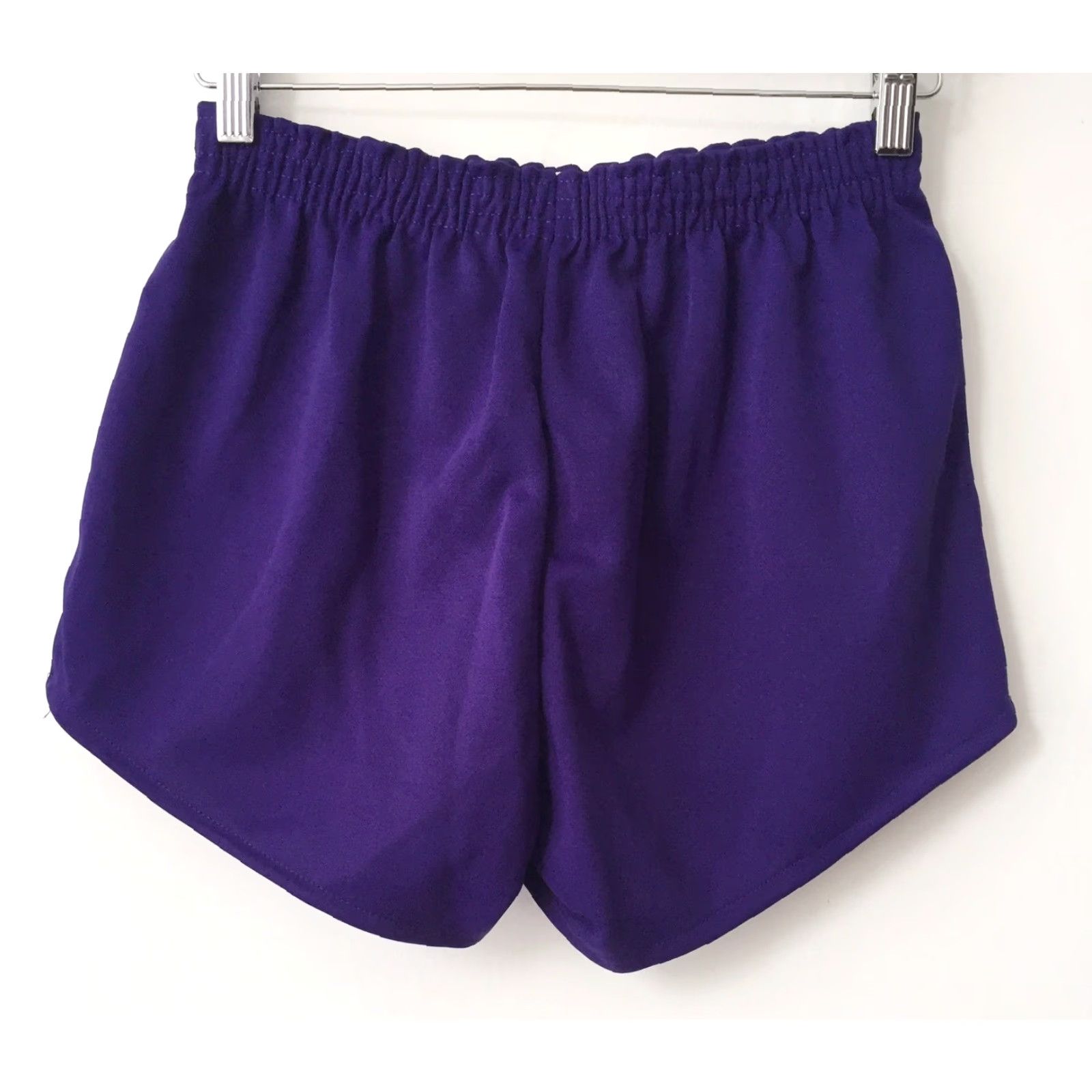 Russell Athletic VINTAGE Russell Athletic Short Unisex Adults NWOT 90s Purple Hot high waisted 3" inseam Babes embroidery, size M Womens? Size 32" / US 10 / IT 46 - 4 Thumbnail