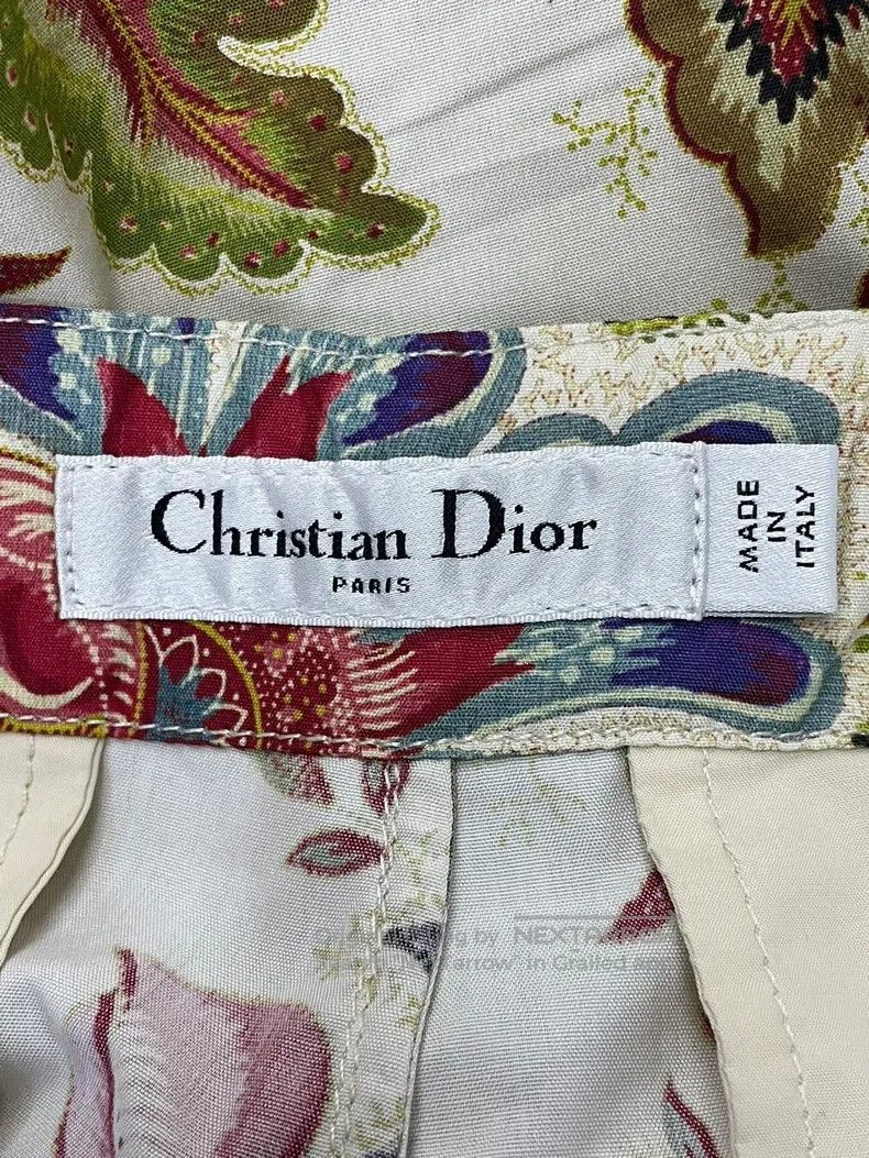 Dior Dior Colourful floral printed trousers Size 26" / US 2 / IT 38 - 4 Thumbnail