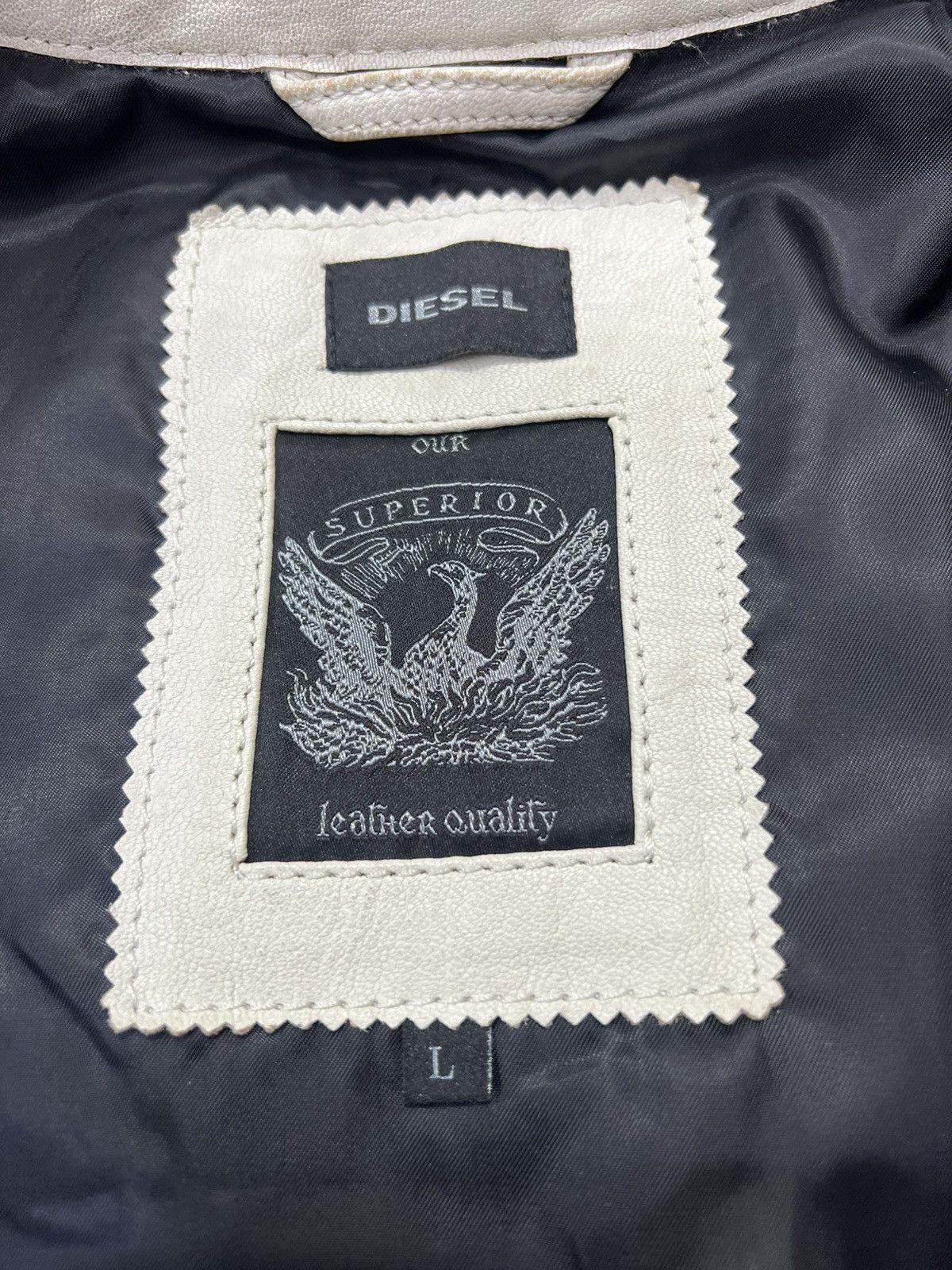 Diesel Diesel L- RACING WOLF Leather jacket size L Size US L / EU 52-54 / 3 - 7 Thumbnail