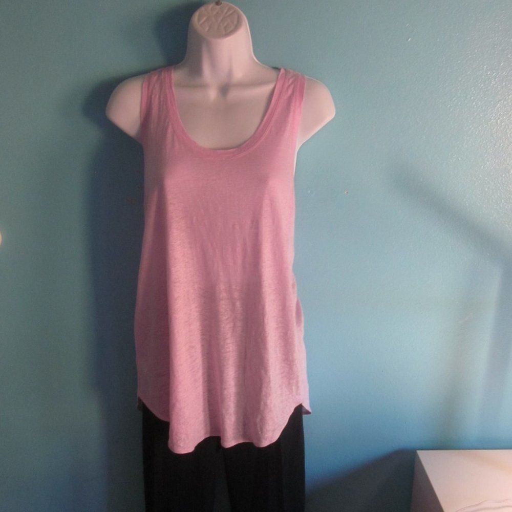 Loft Ann Taylor Loft Lou & Gray 100% Linen Summer Tank Top Size M Size M / US 6-8 / IT 42-44 - 7 Thumbnail