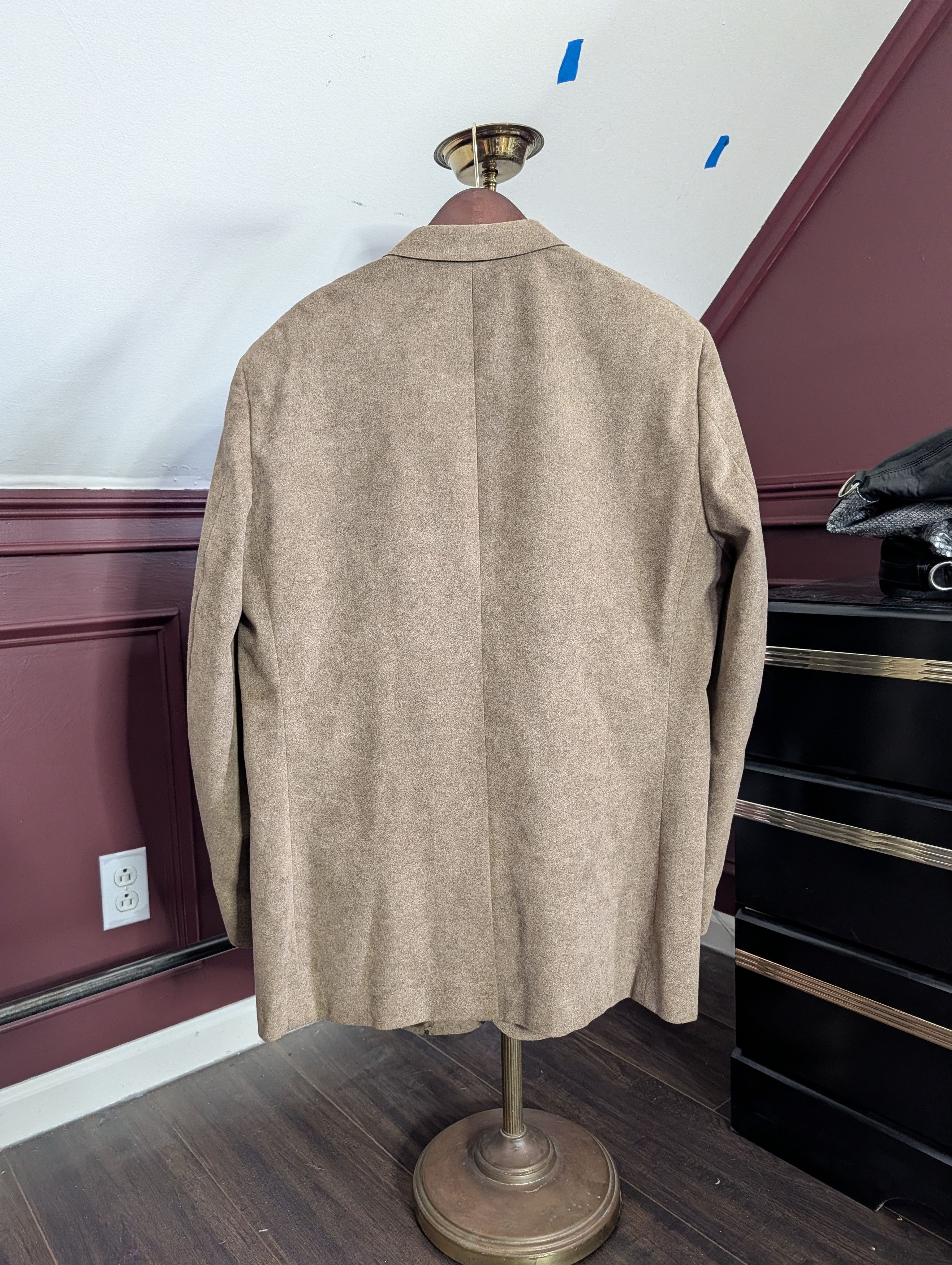 A.O. CMS Doncaster A.O. White VTG suede-like MiUSA sport coat Size 44R - 7 Thumbnail