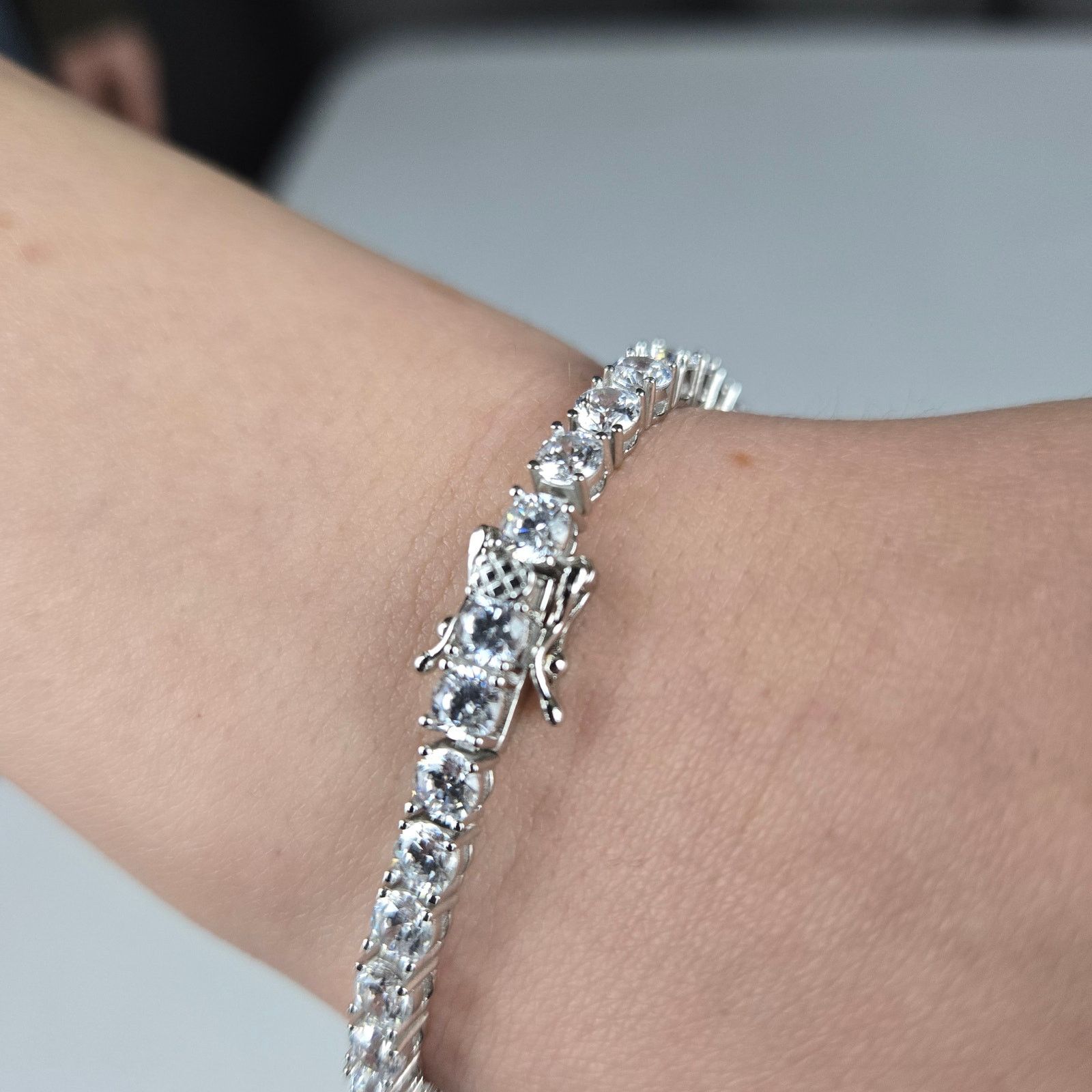 Other Tennis bracelet .925 silver with Swarovski Crystals Size ONE SIZE - 3 Thumbnail