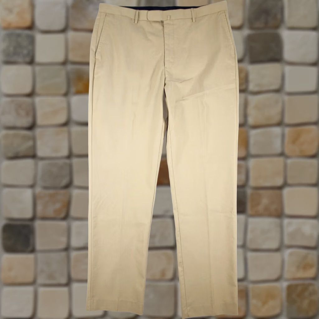 Peter Millar Peter Millar Pants Men's 38x33 Chino Dress Cotton Tencel Straight Beige Size US 38 / EU 54 - 1 Thumbnail