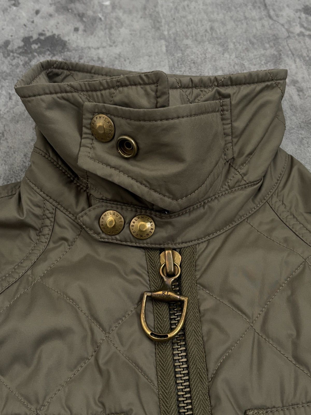 Ralph Lauren Ralph Lauren Olive Green Down & Feather Quilted Zip Jacket Size M / US 6-8 / IT 42-44 - 12 Thumbnail