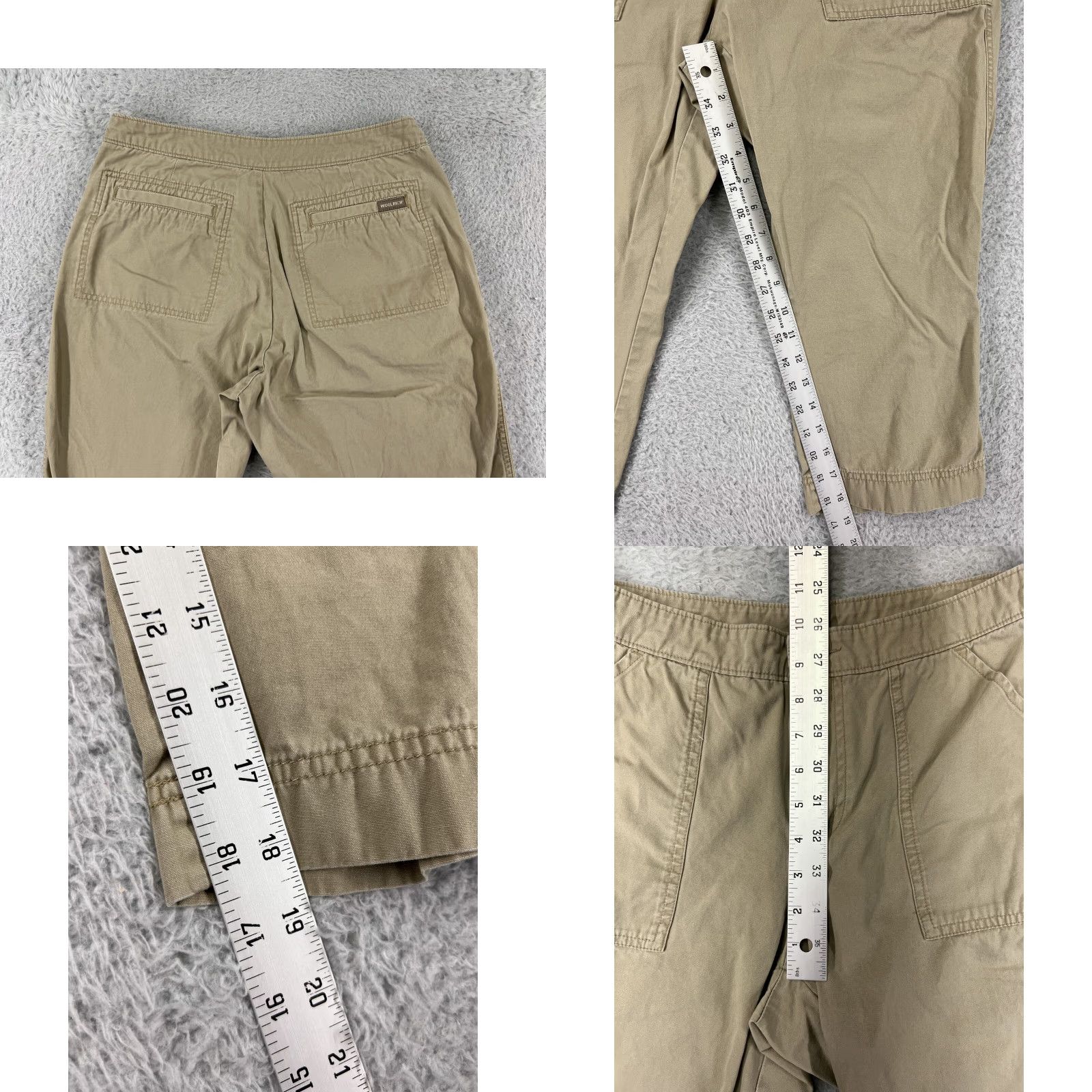 Eddie Bauer Woolrich Pants Womens Capri Beig e Khaki 5P Cotton 100% Eddie Bauer Capris Pant s Casual Fall Spring Summer Mens? Size 27" / US 4 / IT 40 - 8 Thumbnail