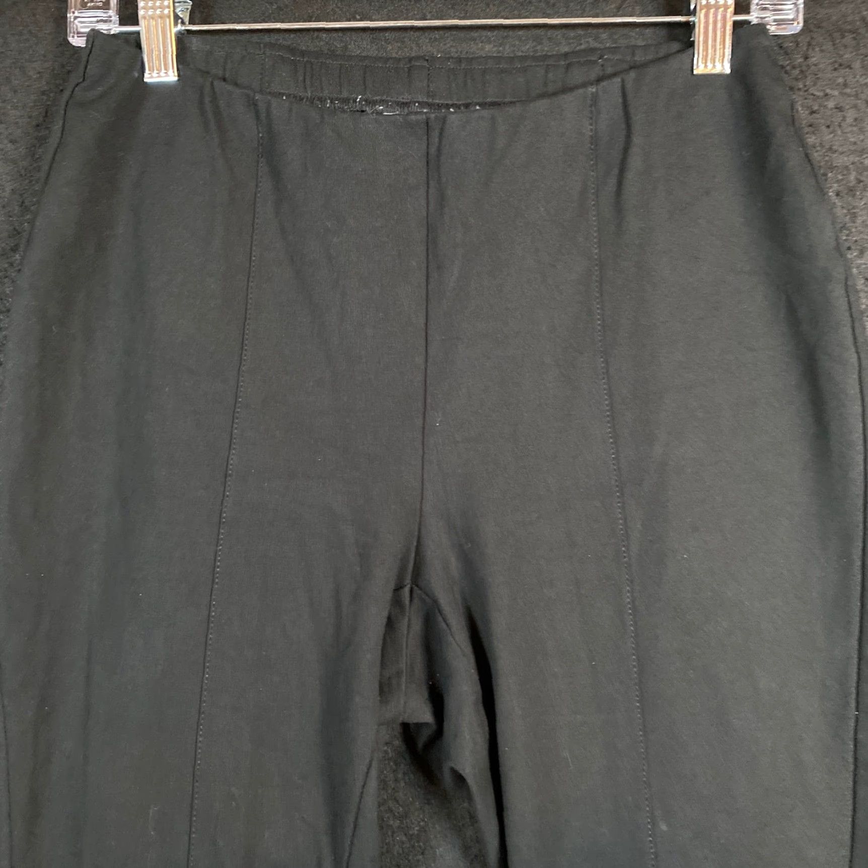 J. Jill J.Jill Womens Black Pull On Ponte Legging Slim Leg Pleated Front Cropped SP Pants Size 26" / US 2 / IT 38 - 2 Thumbnail