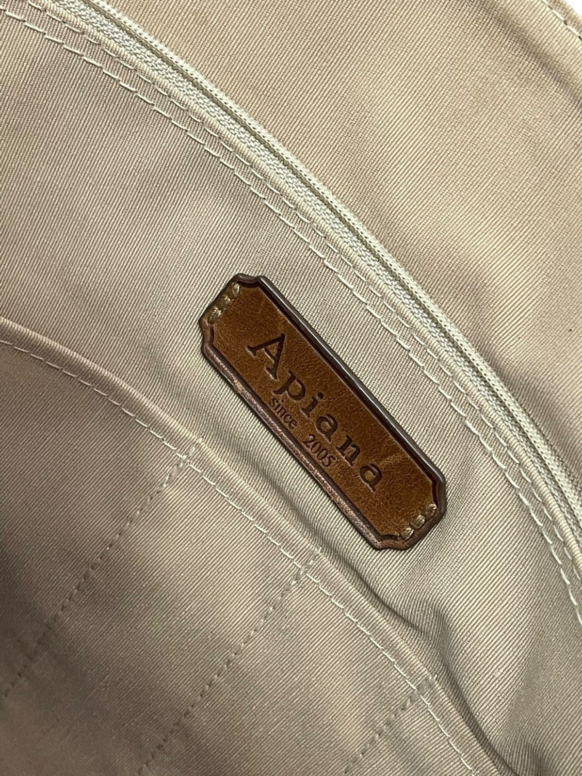 Leather Leather Cotton Canvas Apiana Office Bag 9🟩 Size ONE SIZE - 21 Thumbnail