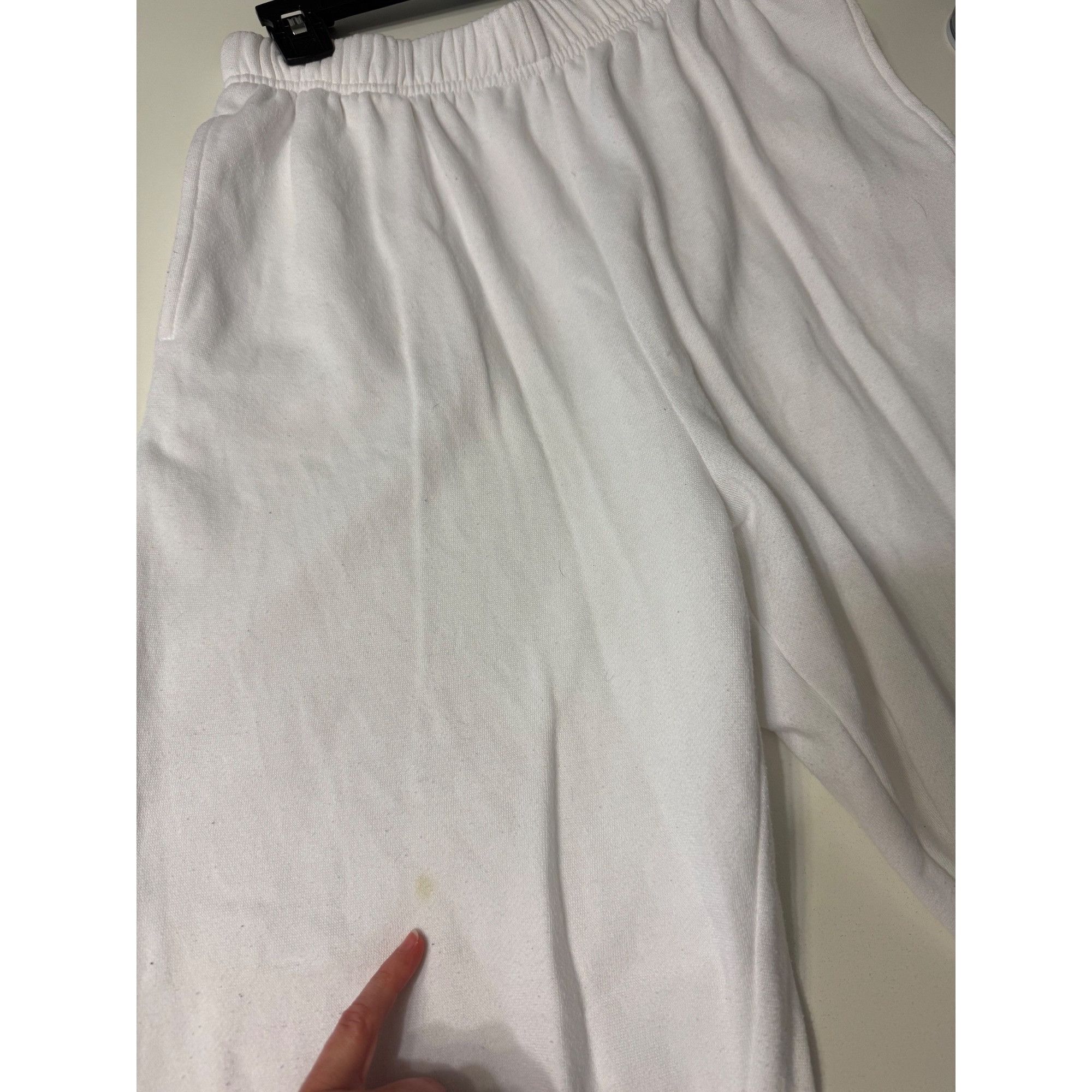 Garage Garage White Jogger Sweatpants Cotton Blend Elastic Waistban Size 27" / US 4 / IT 40 - 6 Thumbnail