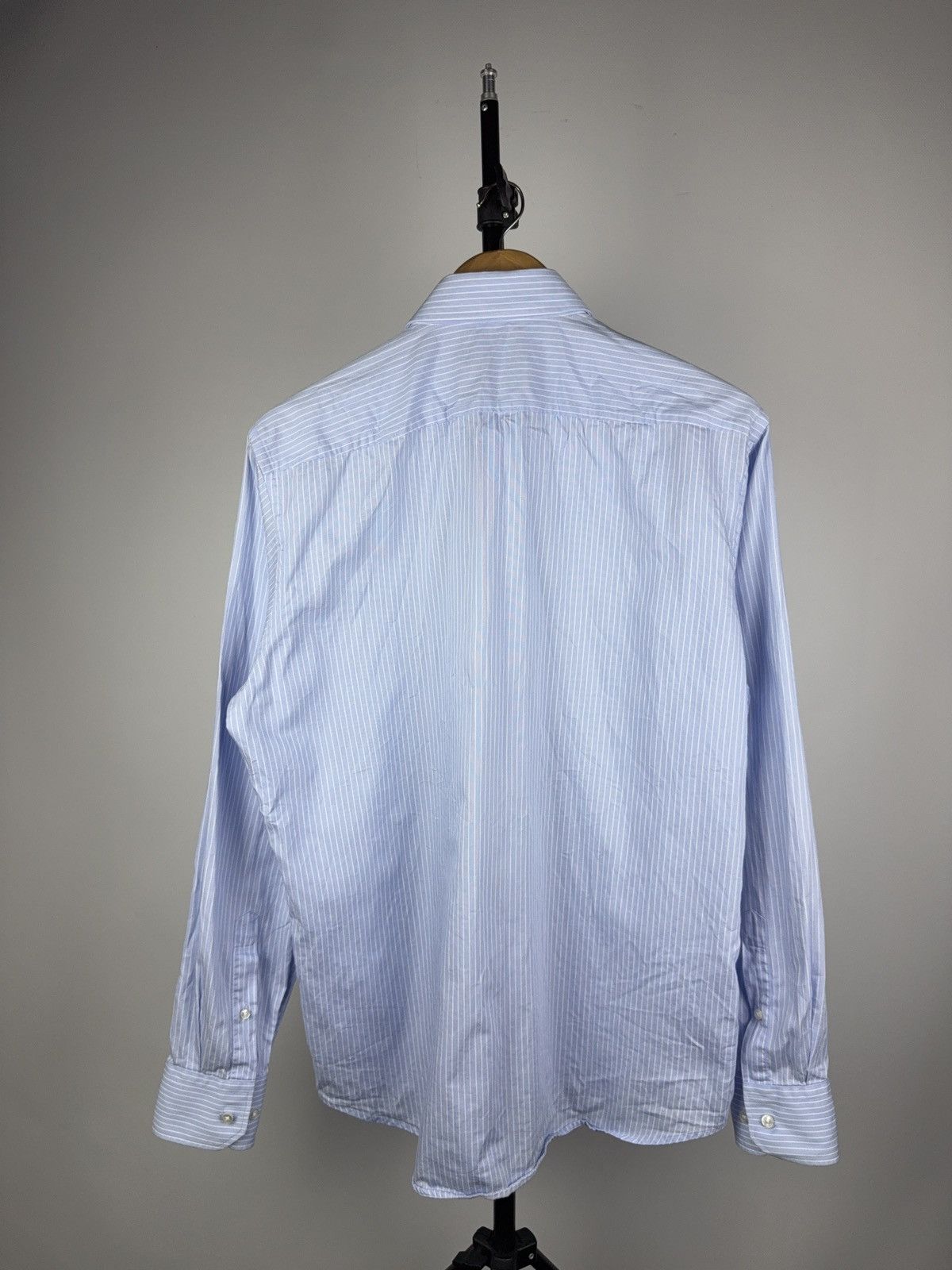 Hugo Boss Boss Hugo Boss Blue Striped Shirt Regular Fit 39 15 1/2 M Size US M / EU 48-50 / 2 - 8 Thumbnail
