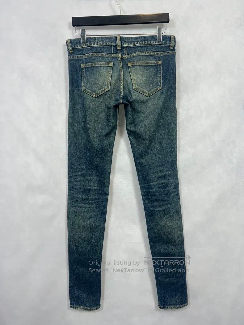 Saint Laurent Paris Saint Laurent Paris Original Deep Blue Cat Scratch Washed Size US 28 / EU 44 - 2 Thumbnail