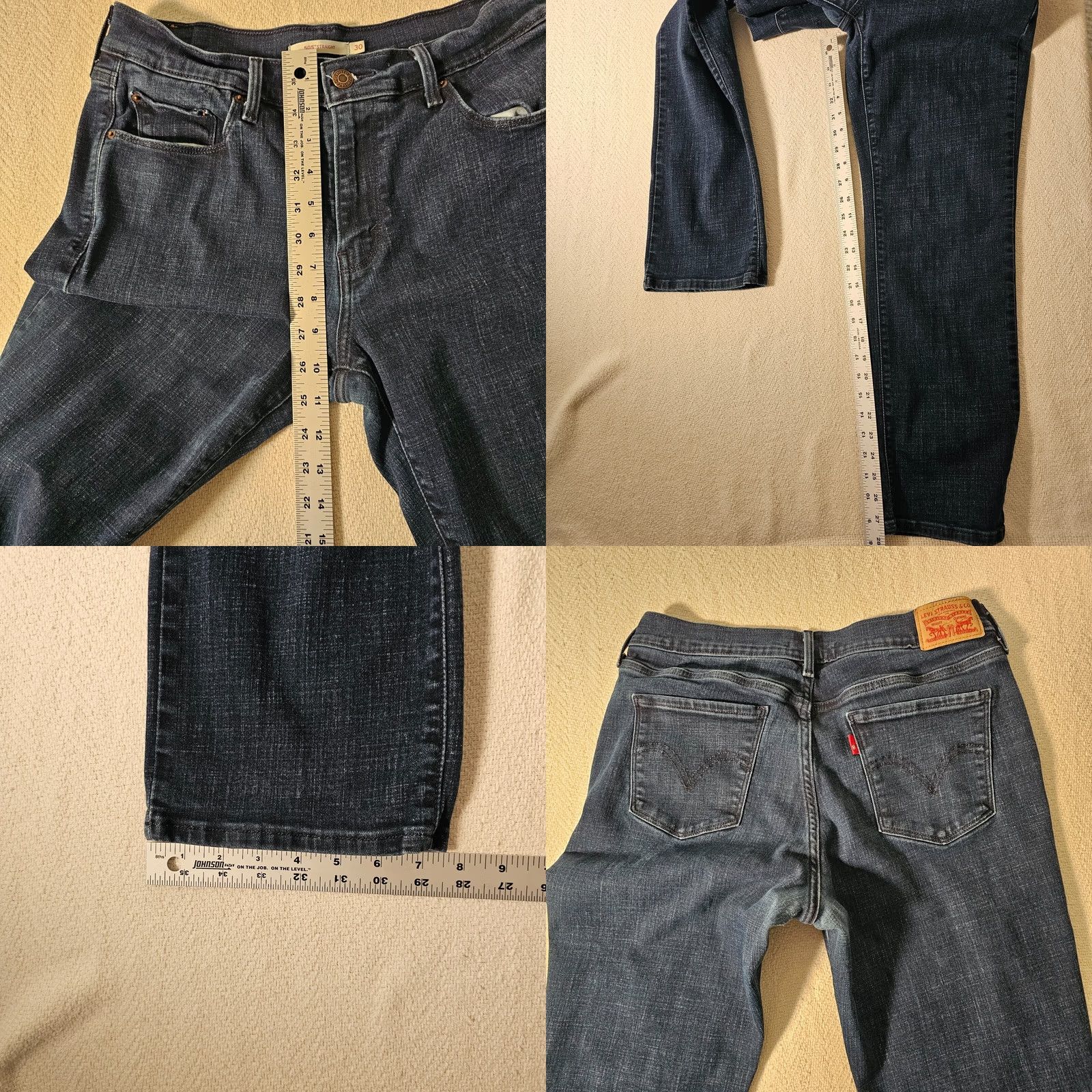 Levi's VINTAGE? No. Levi's 505 Womens Straight Jeans Blue Denim Size 30 Regular 5-Pocket Mid Rise Adult Womens Jeans Size 30" / US 8 / IT 44 - 8 Thumbnail