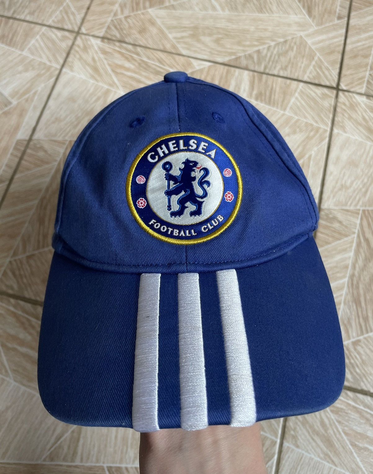 Adidas × Chelsea Soccer × Vintage Rare Drill Y2K Vintage Adidas Chelsea 2010 Football Logo Cap Size ONE SIZE - 2 Thumbnail