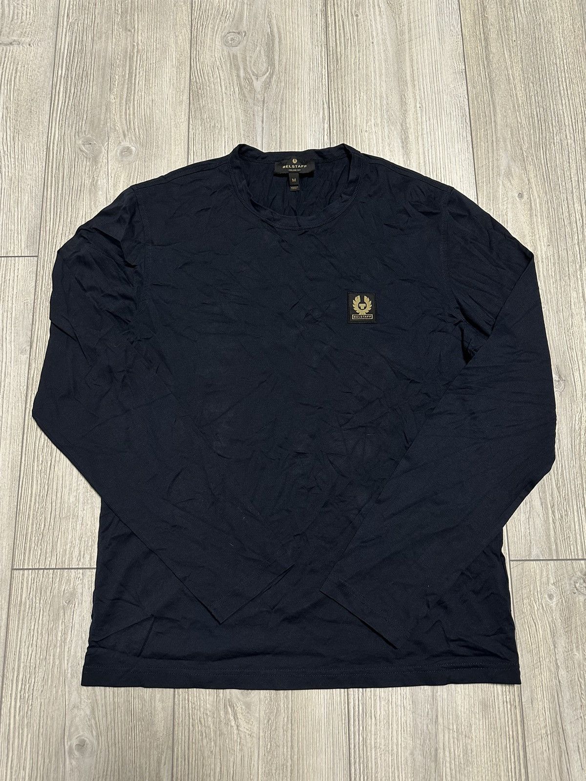 Belstaff Belstaff Logo Long Sleeve T-Shirt Size US M / EU 48-50 / 2 - 1 Thumbnail