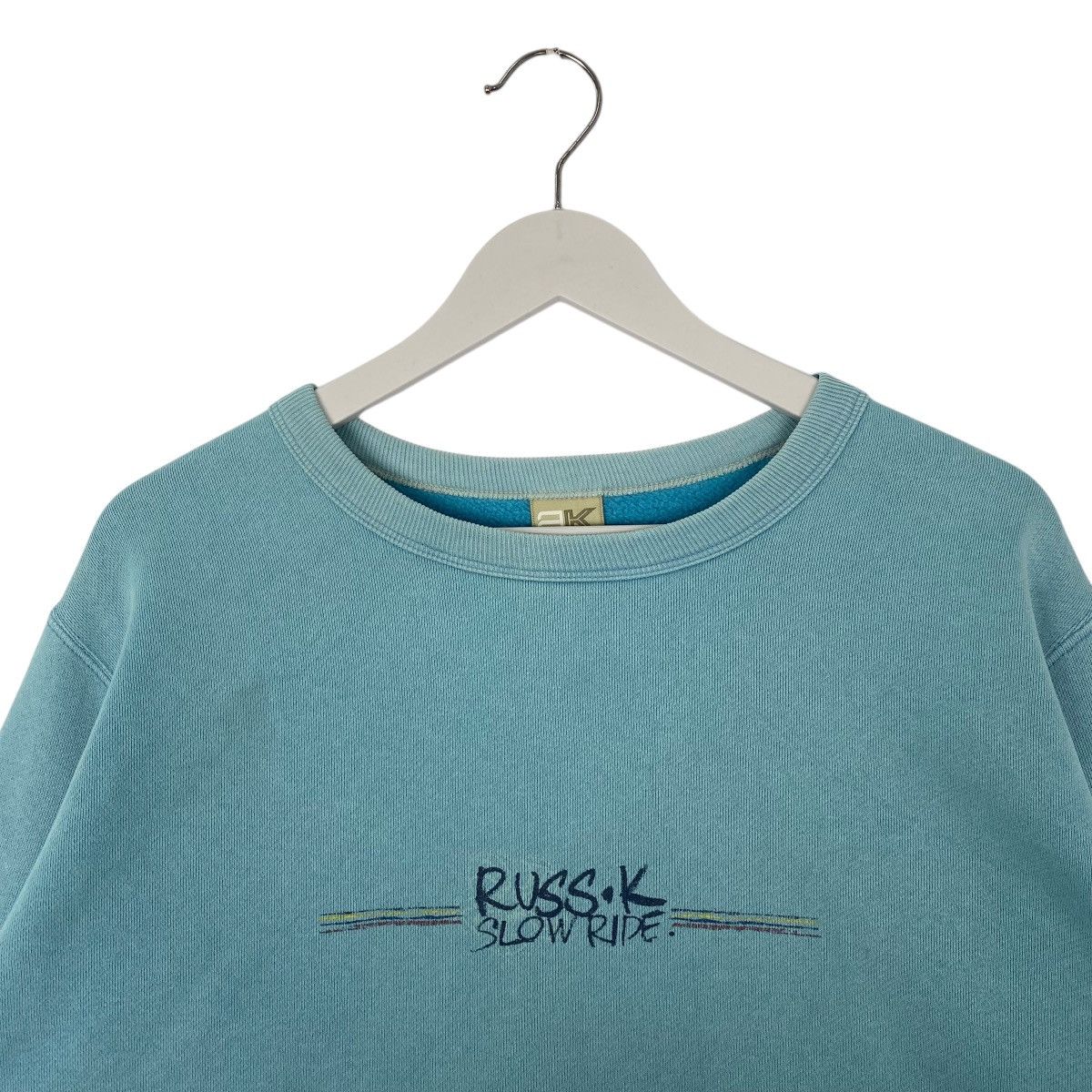 Vintage Vintage Russ.K Crewneck Sweatshirt Green Pullover Jumper SzM Size US M / EU 48-50 / 2 - 4 Thumbnail