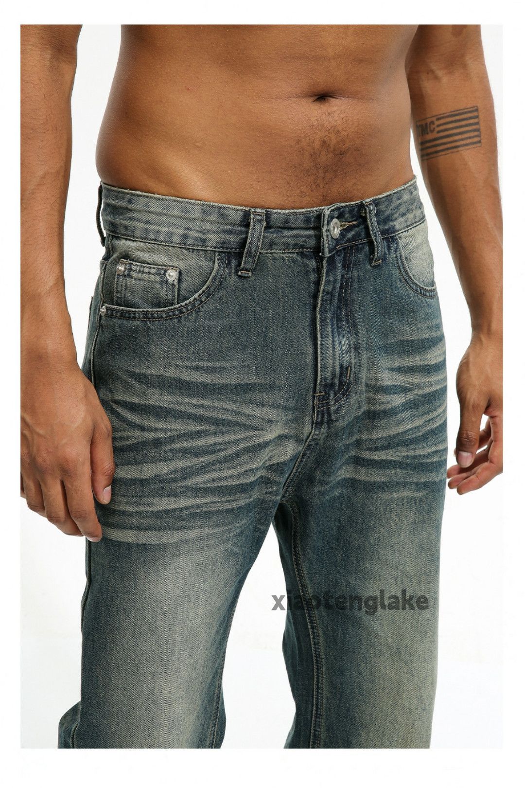 Jean × Vintage washed faded cleanfit yuppie y2k bootcut flared jeans Size US 32 / EU 48 - 5 Thumbnail