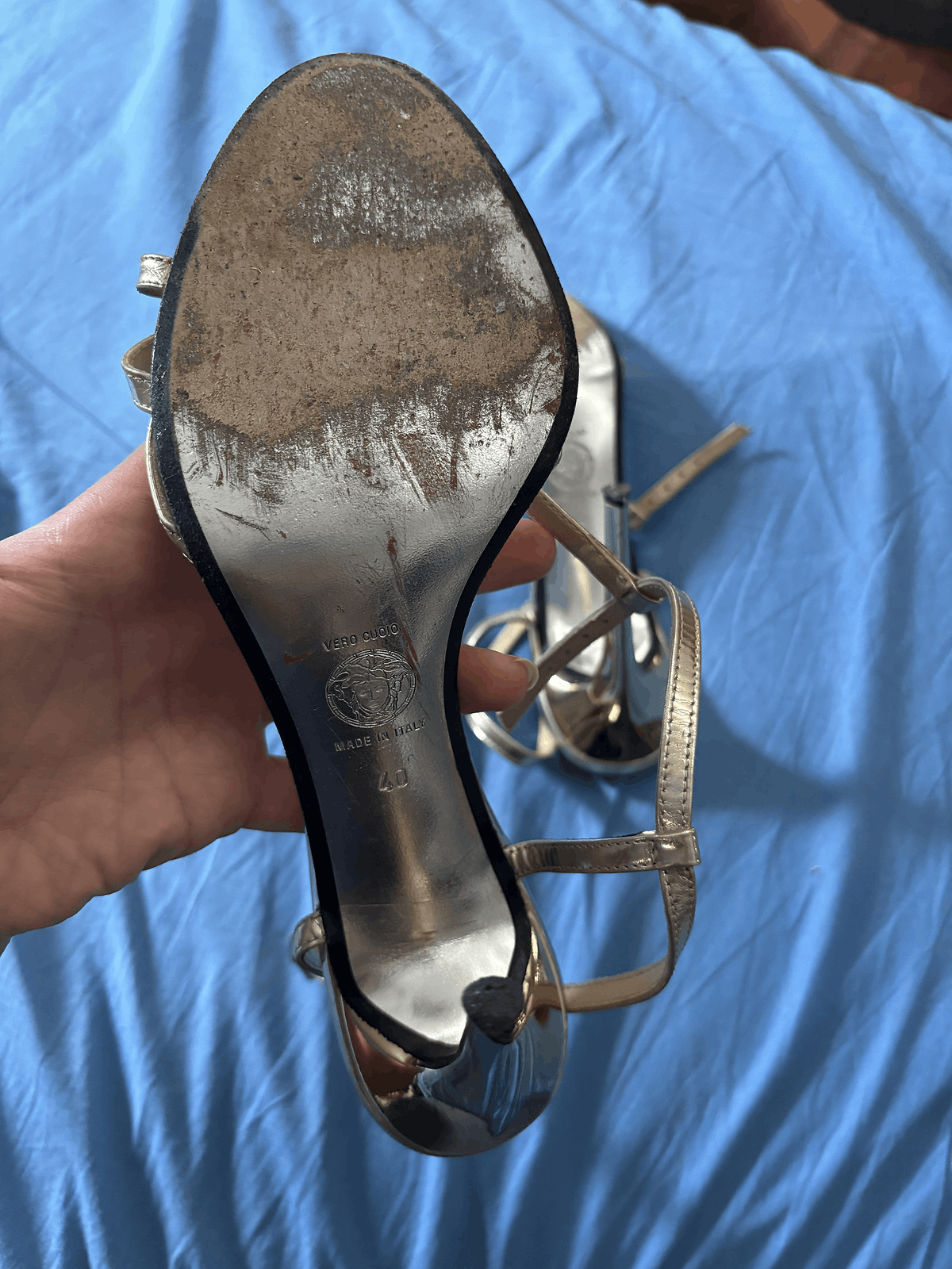 Versace Vintage strappy Versace heels, EU40 Size US 10 / IT 40 - 7 Thumbnail